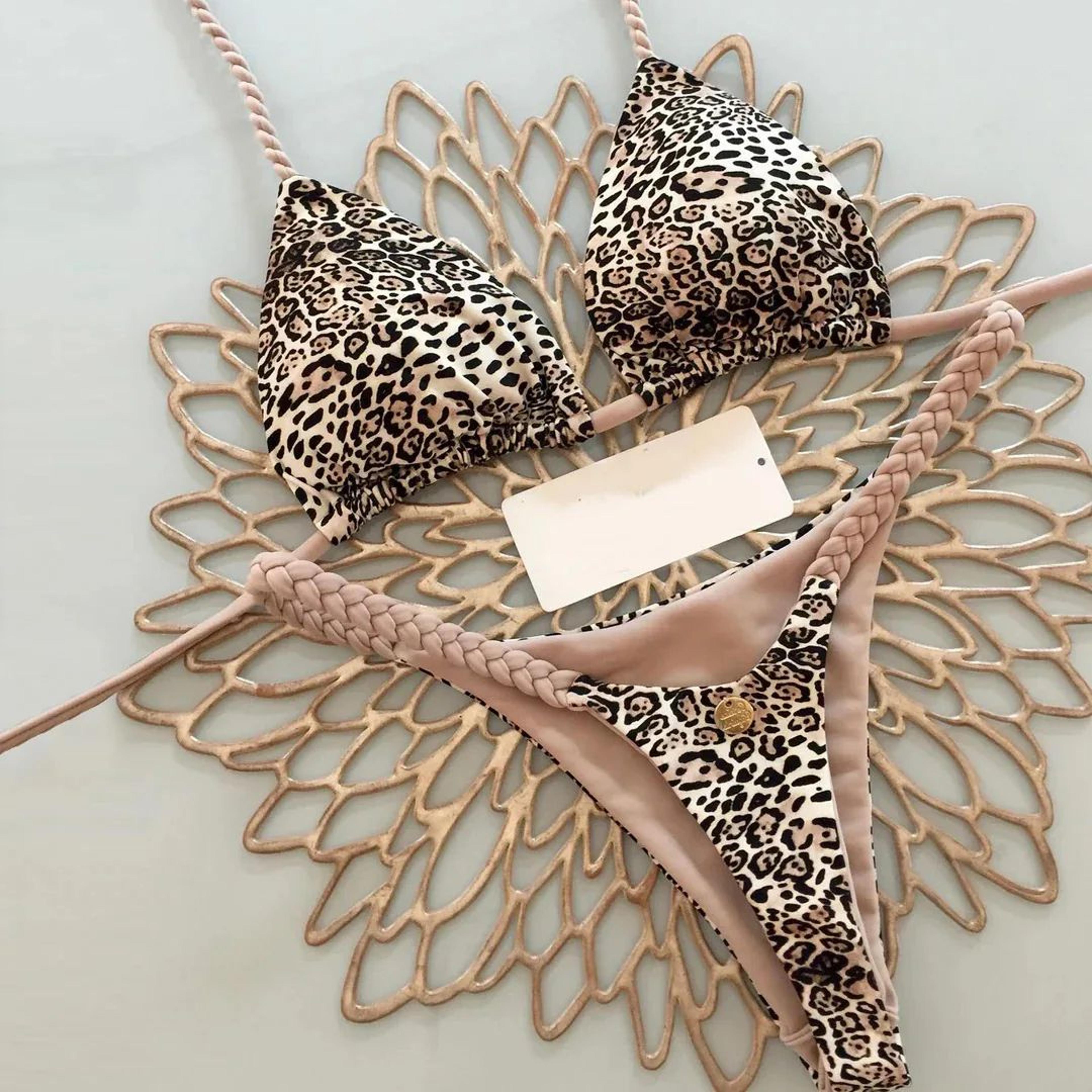 sexy women two piece bikini beach swimsuit
