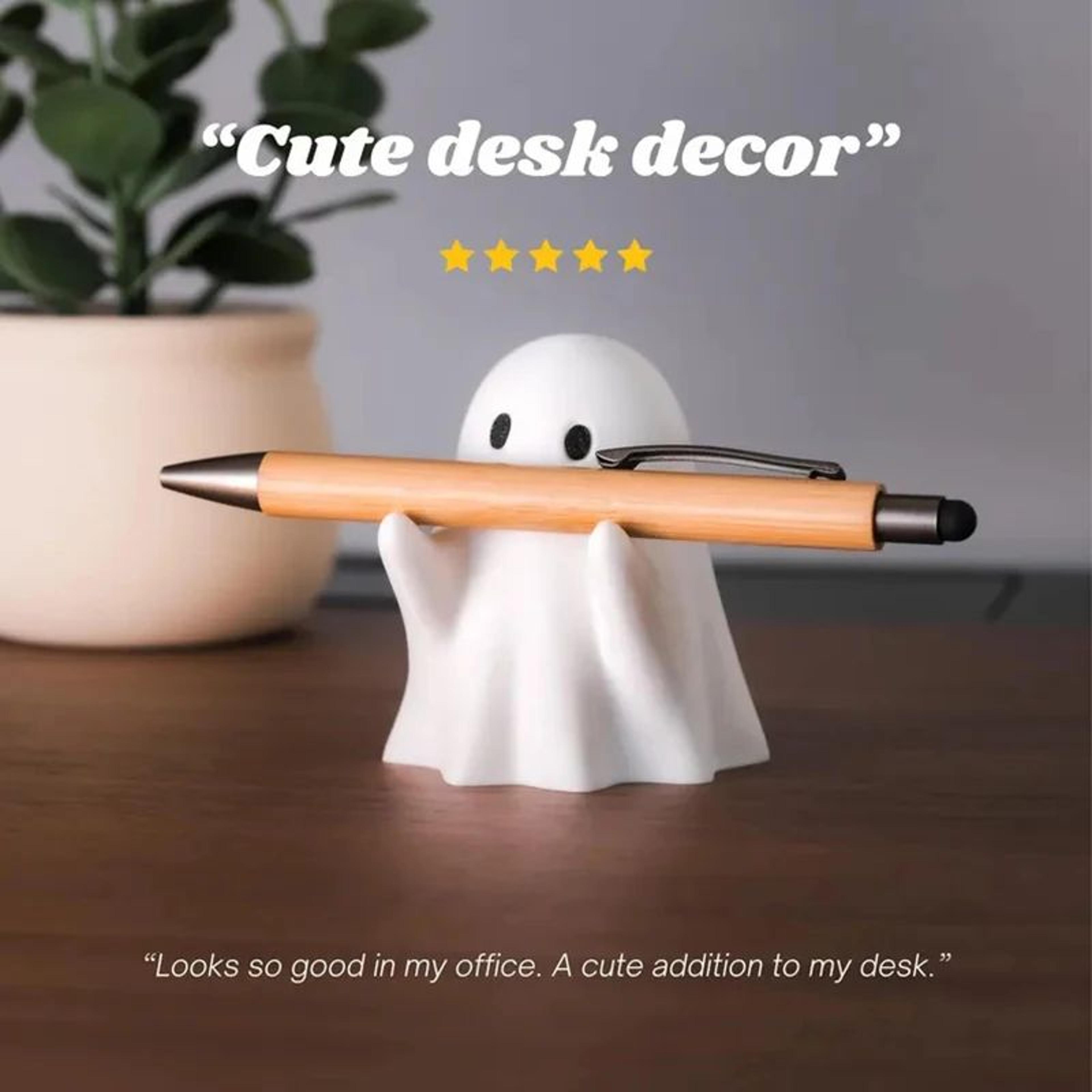 cute ghost pen holder funny desk organizer