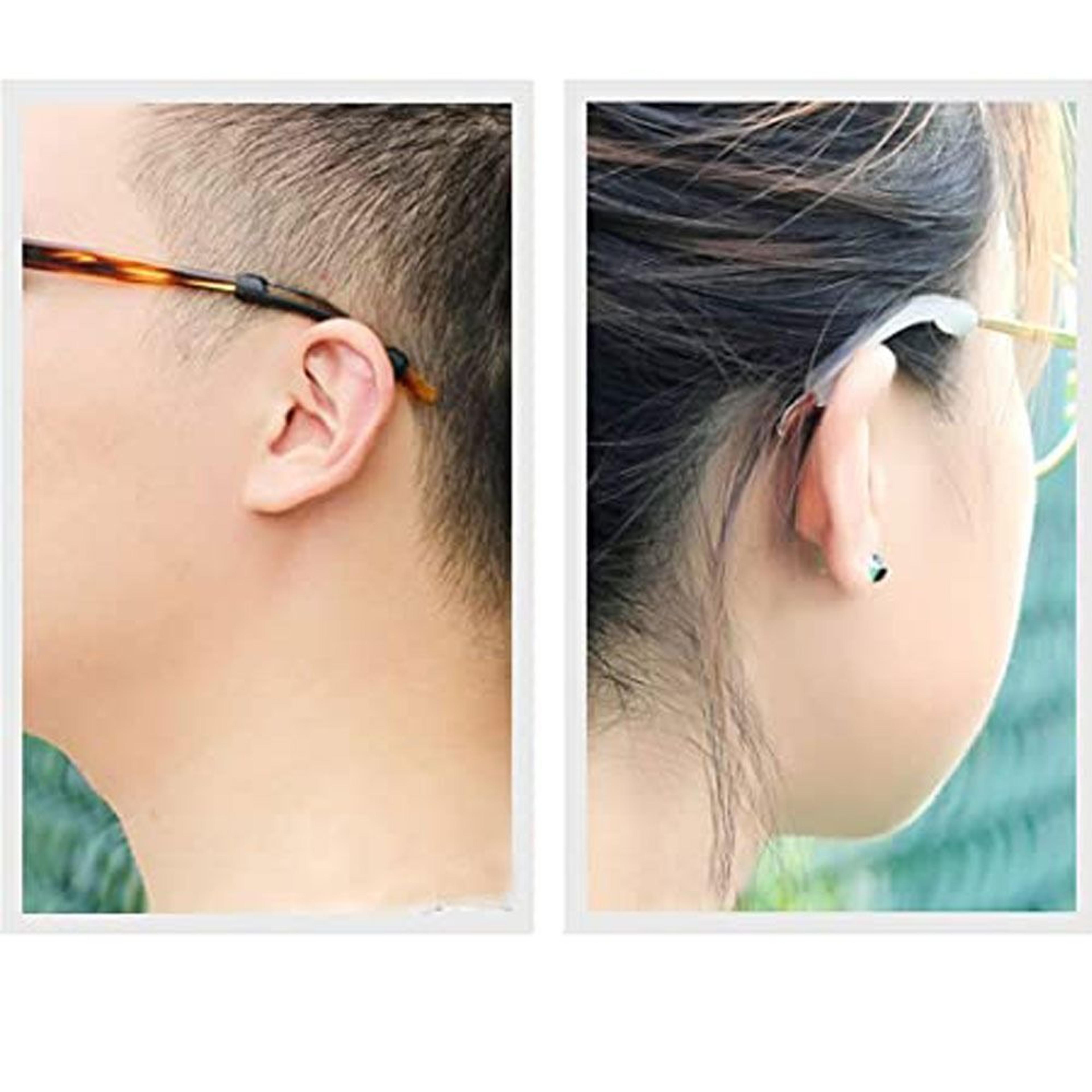 anti slip silicone temple tips for glasses to reduce ear pressure and sliding
