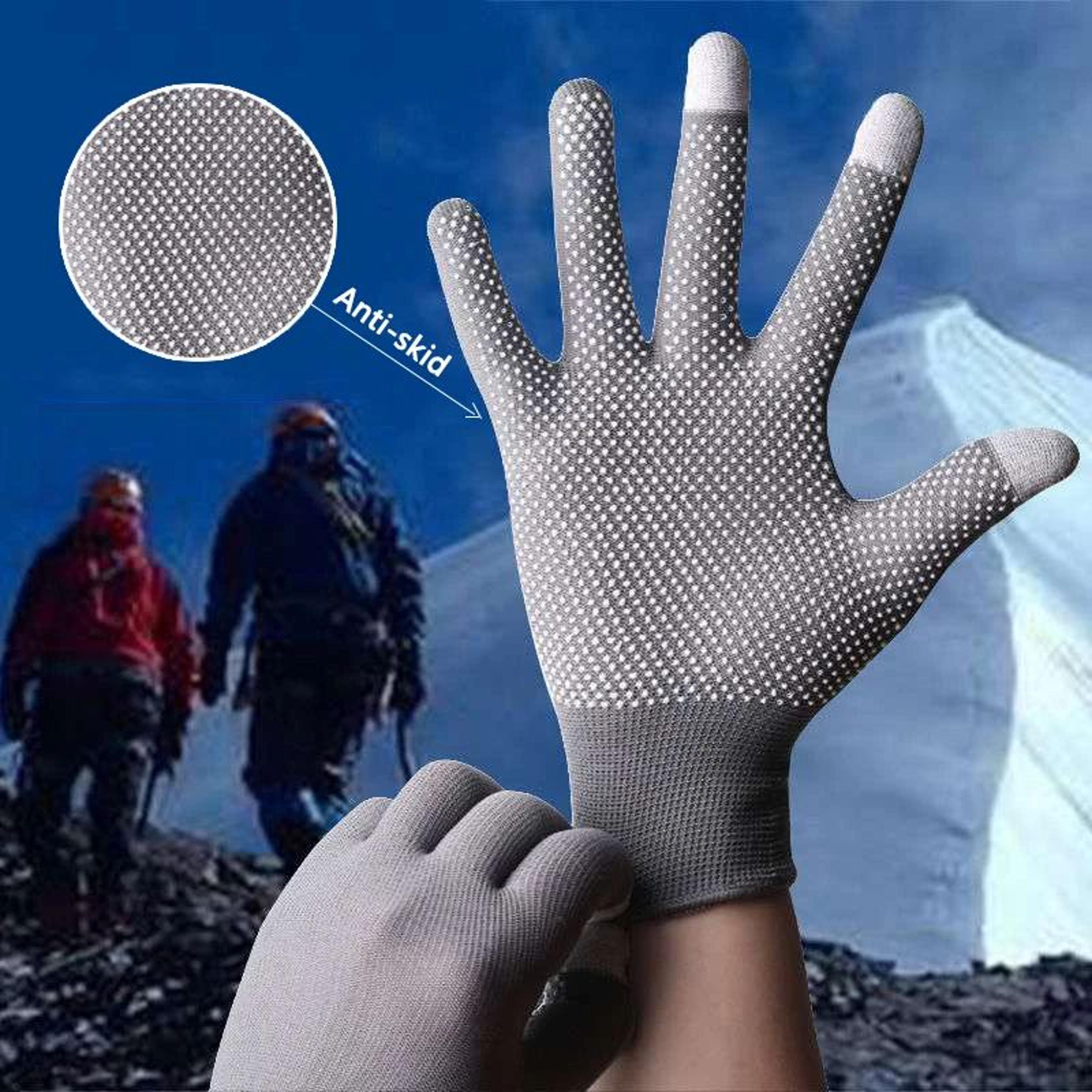 breathable sun protection touchscreen outdoor gloves