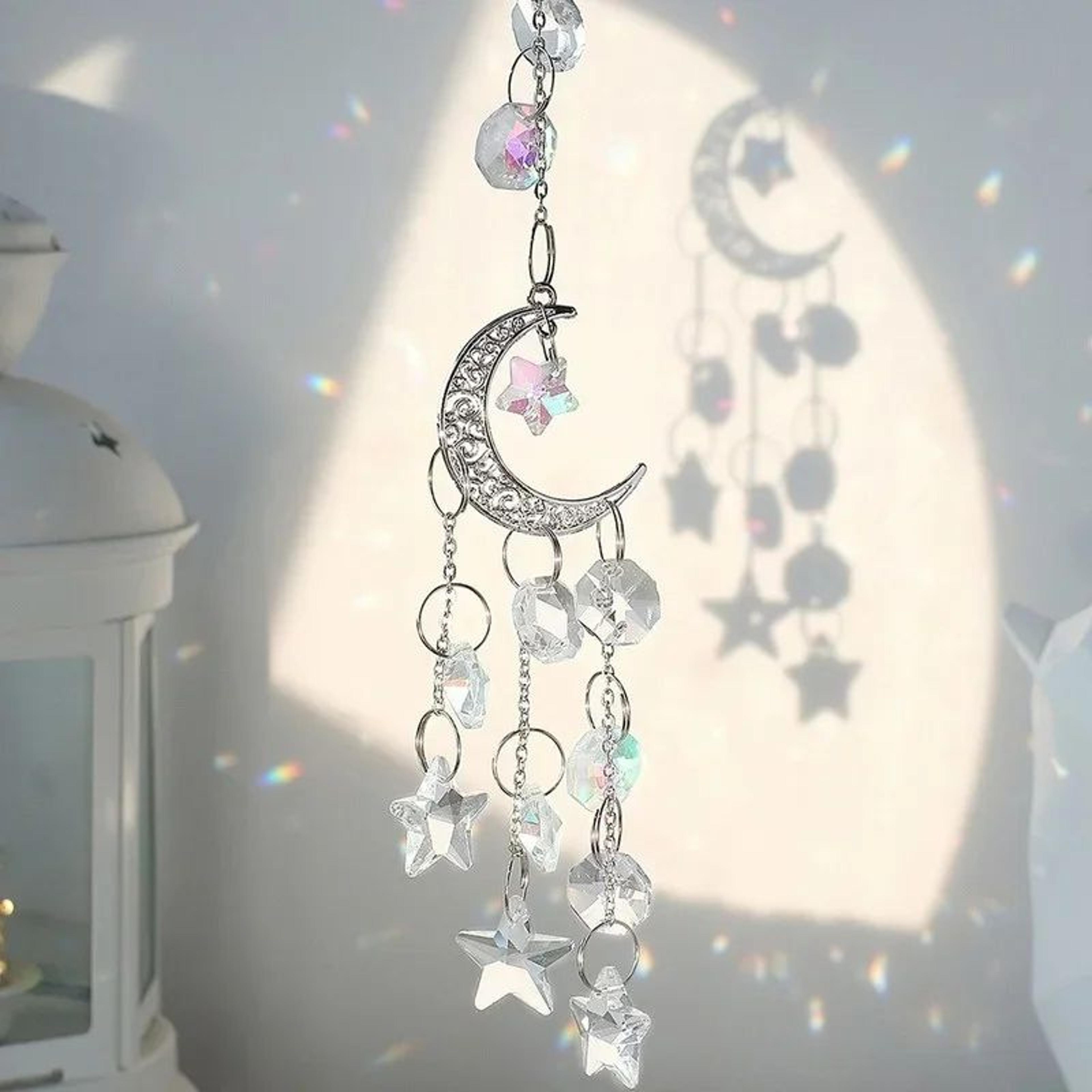 crystal rainbow sun catcher glass prism hanging decor