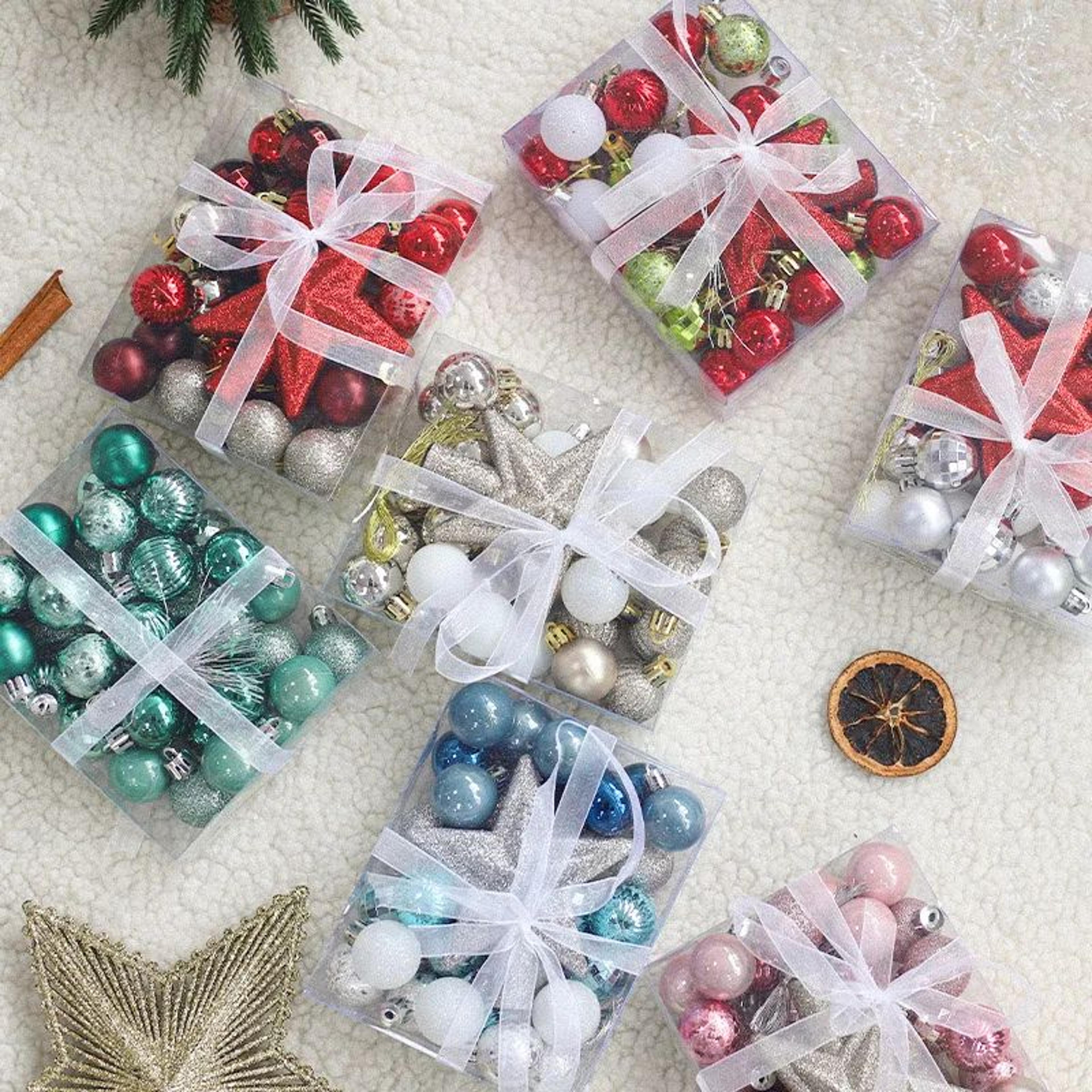 30pcs christmas ball ornaments hanging decoration set