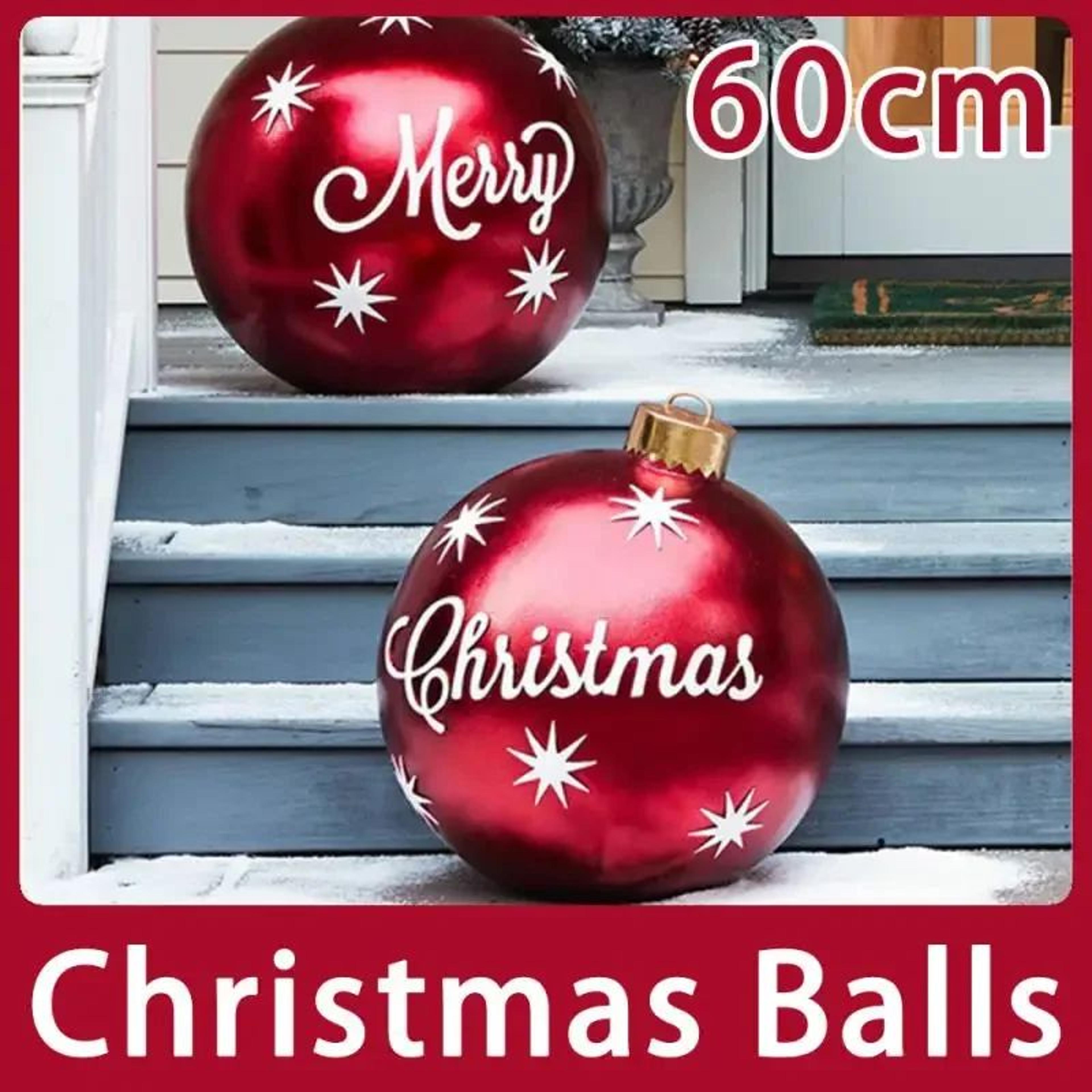 60cm giant inflatable christmas ball outdoor decoration