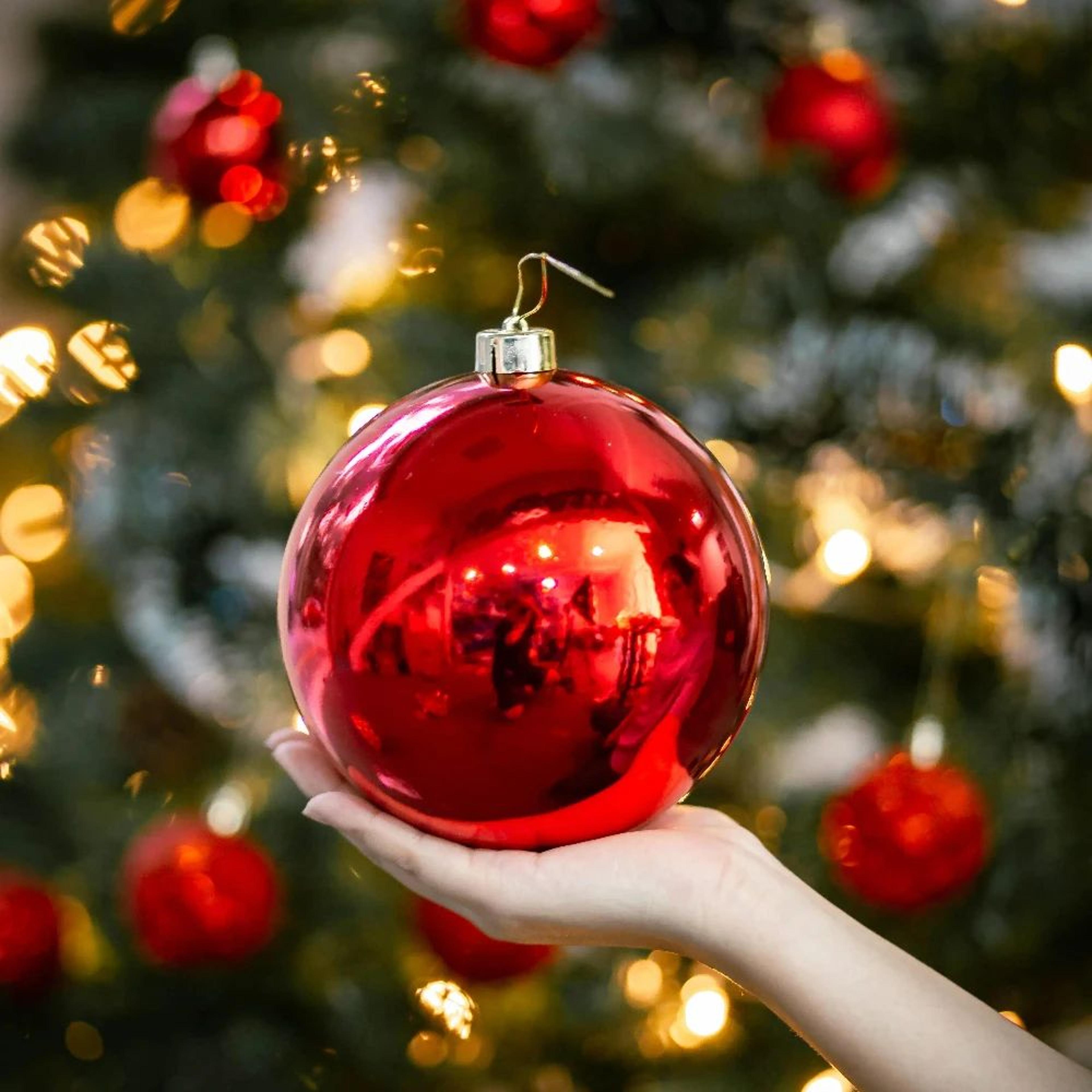 large colorful christmas ball ornament 15cm holiday decoration