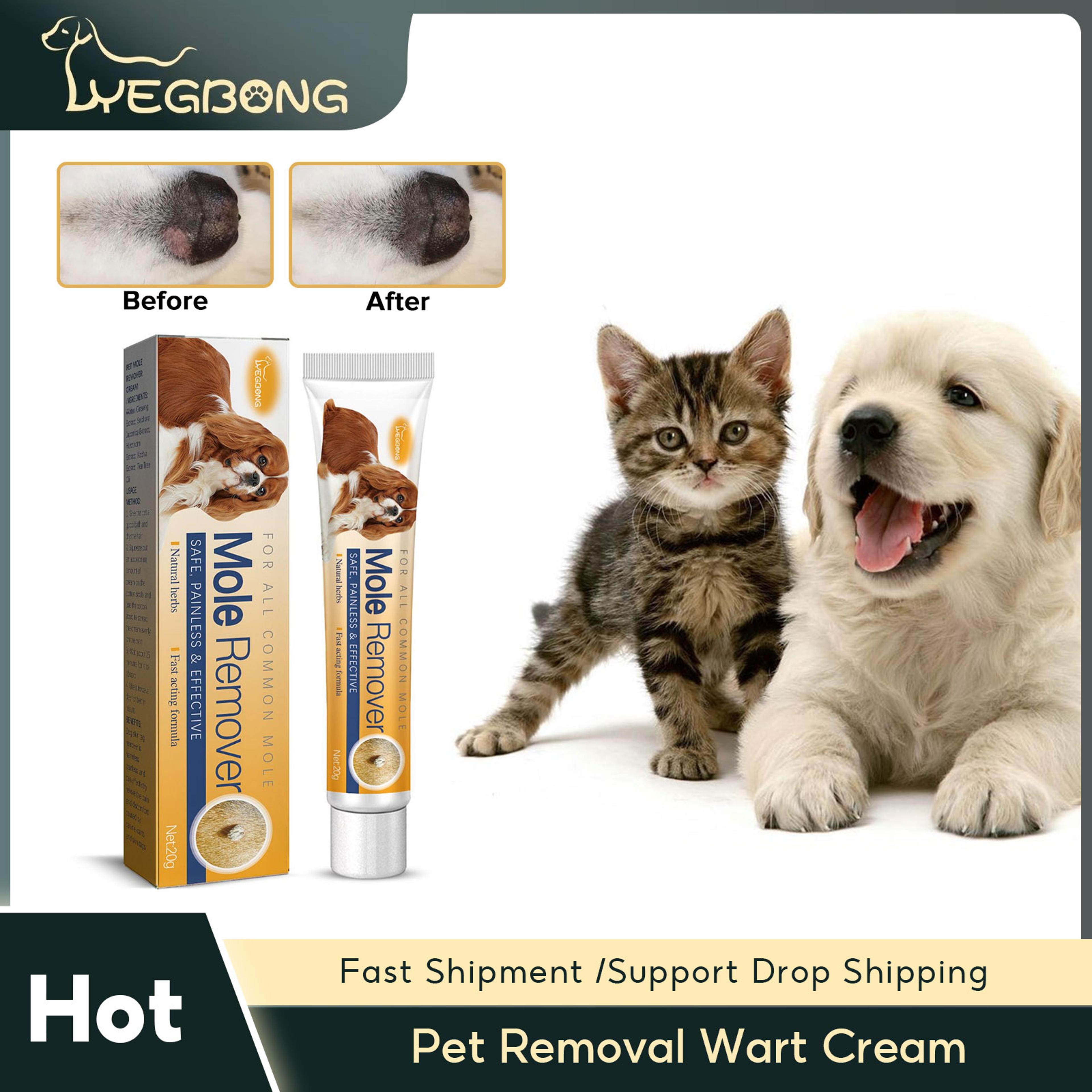 dog wart remover cream for moles, skin tags & papillomas - safe, painless treatment for pets