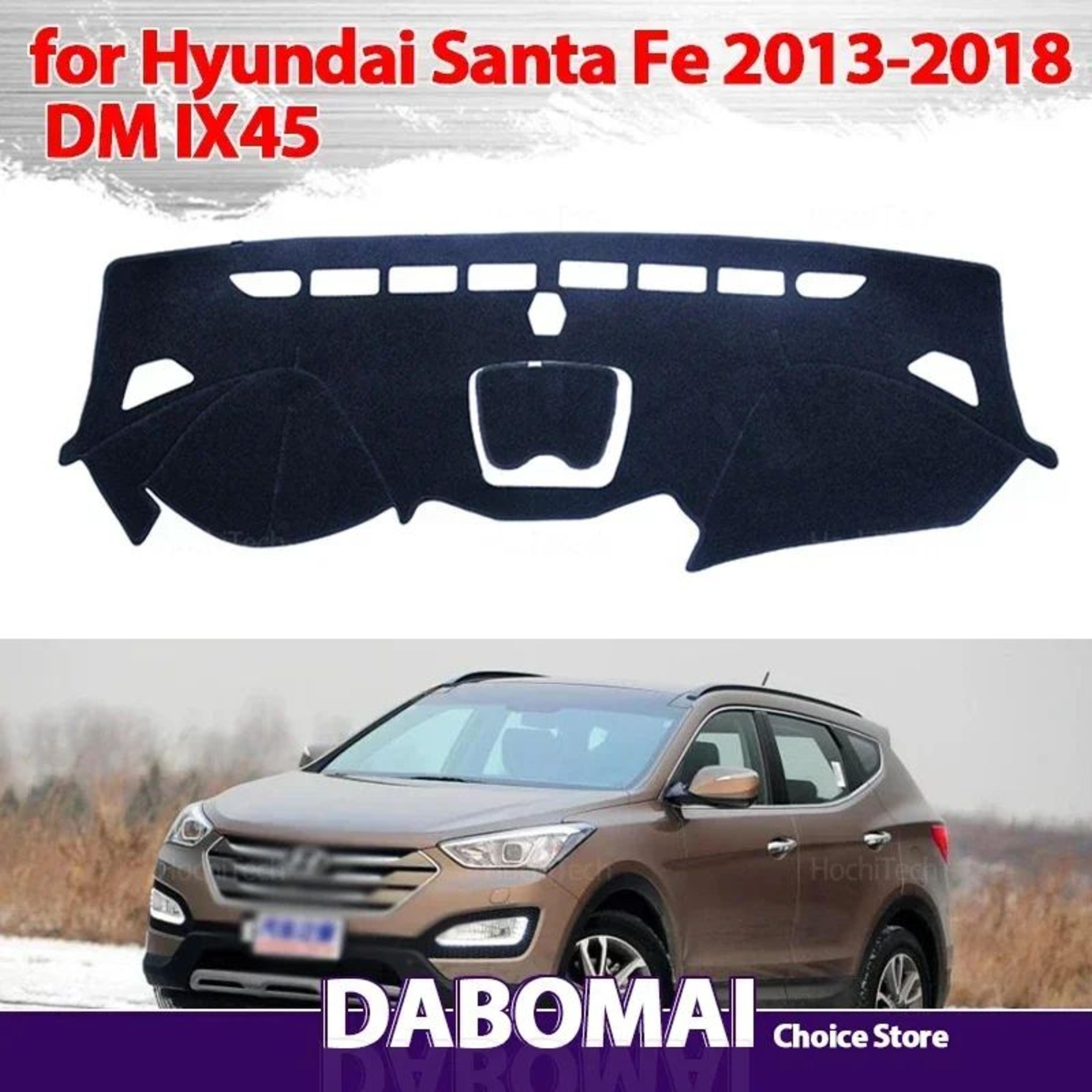dashboard cover dash mat for hyundai santa fe 2013–2018 sun protection
