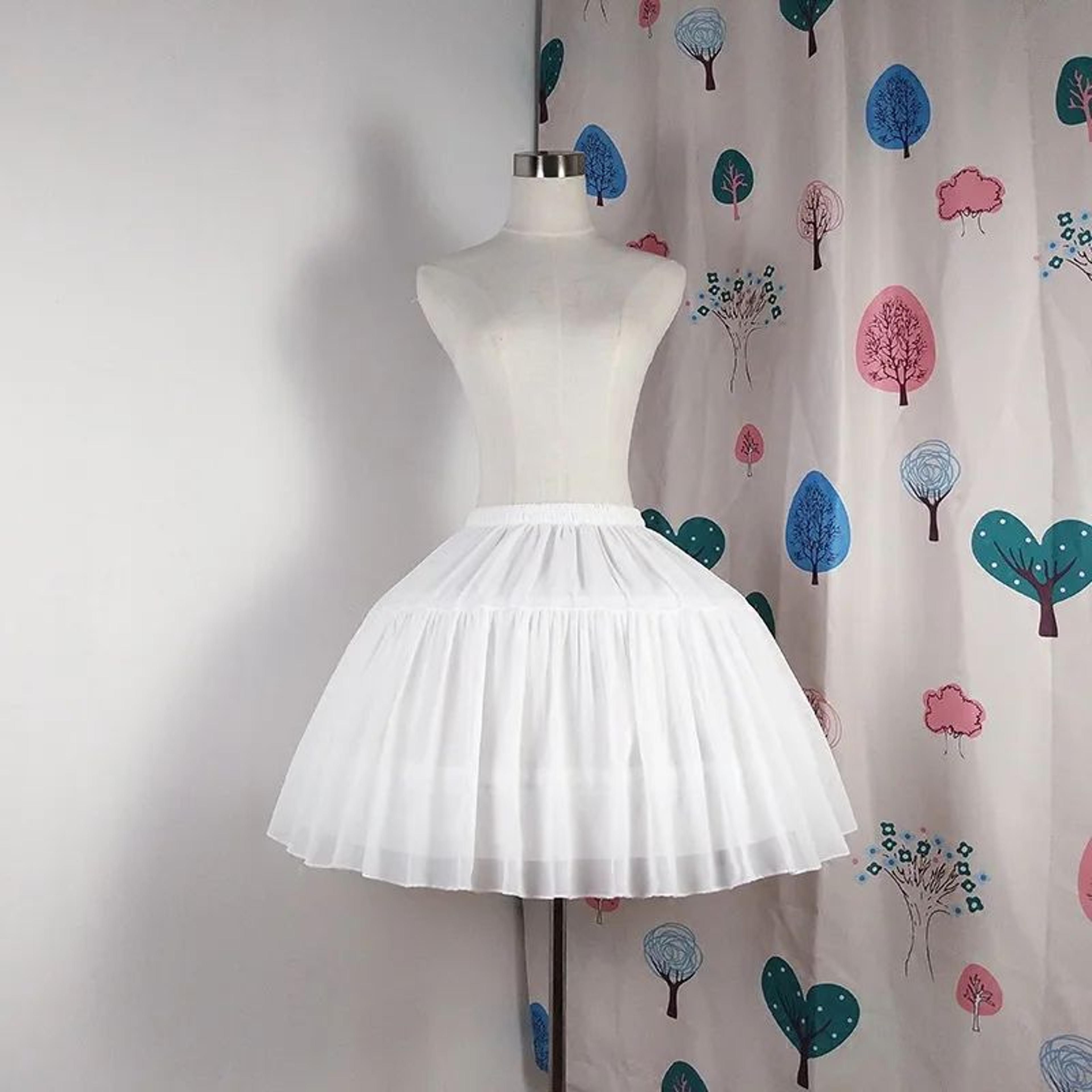 lolita chiffon petticoat crinoline underskirt for cosplay and ball gown