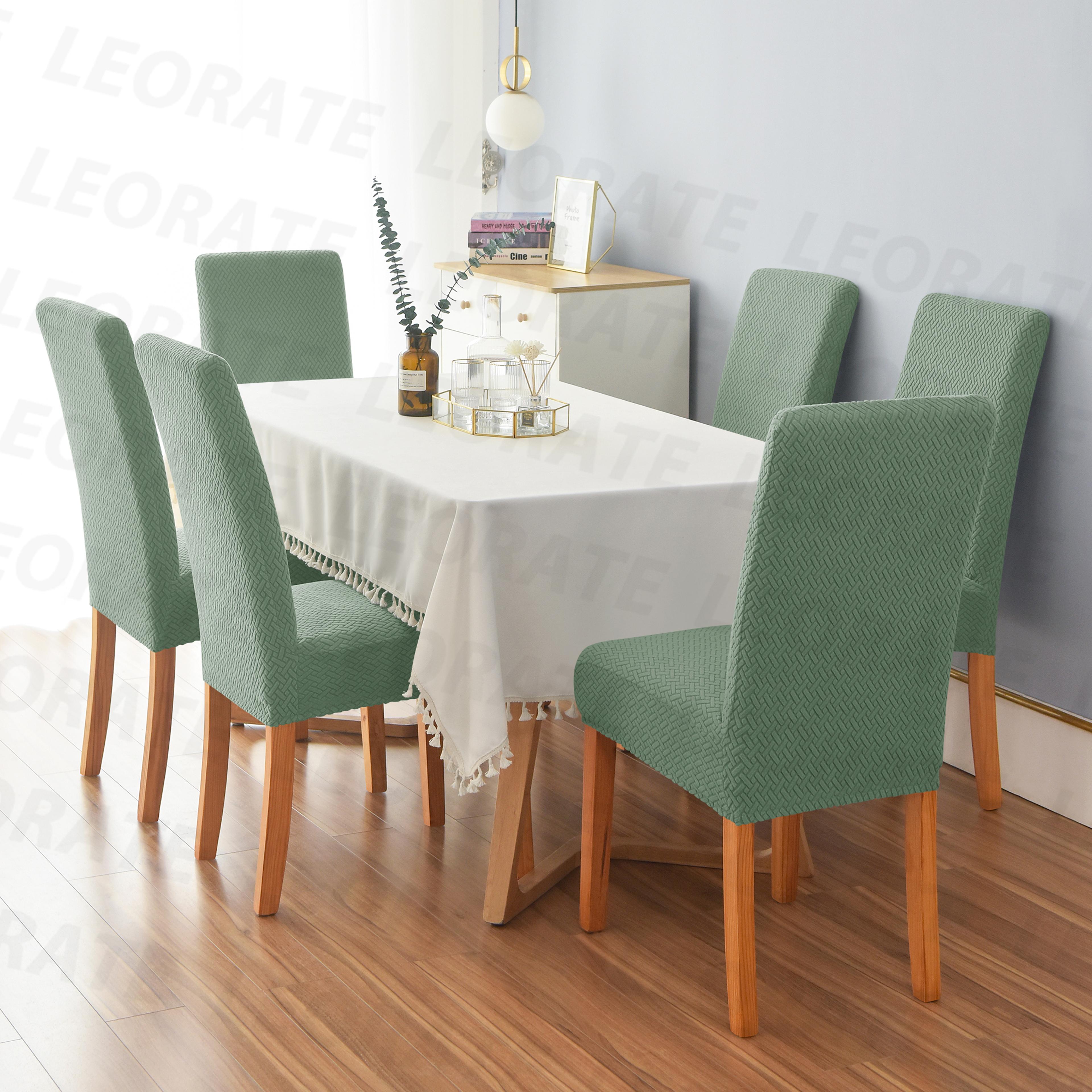 elastic chair cover for dining room & living room, universal fit stretchable seat cover