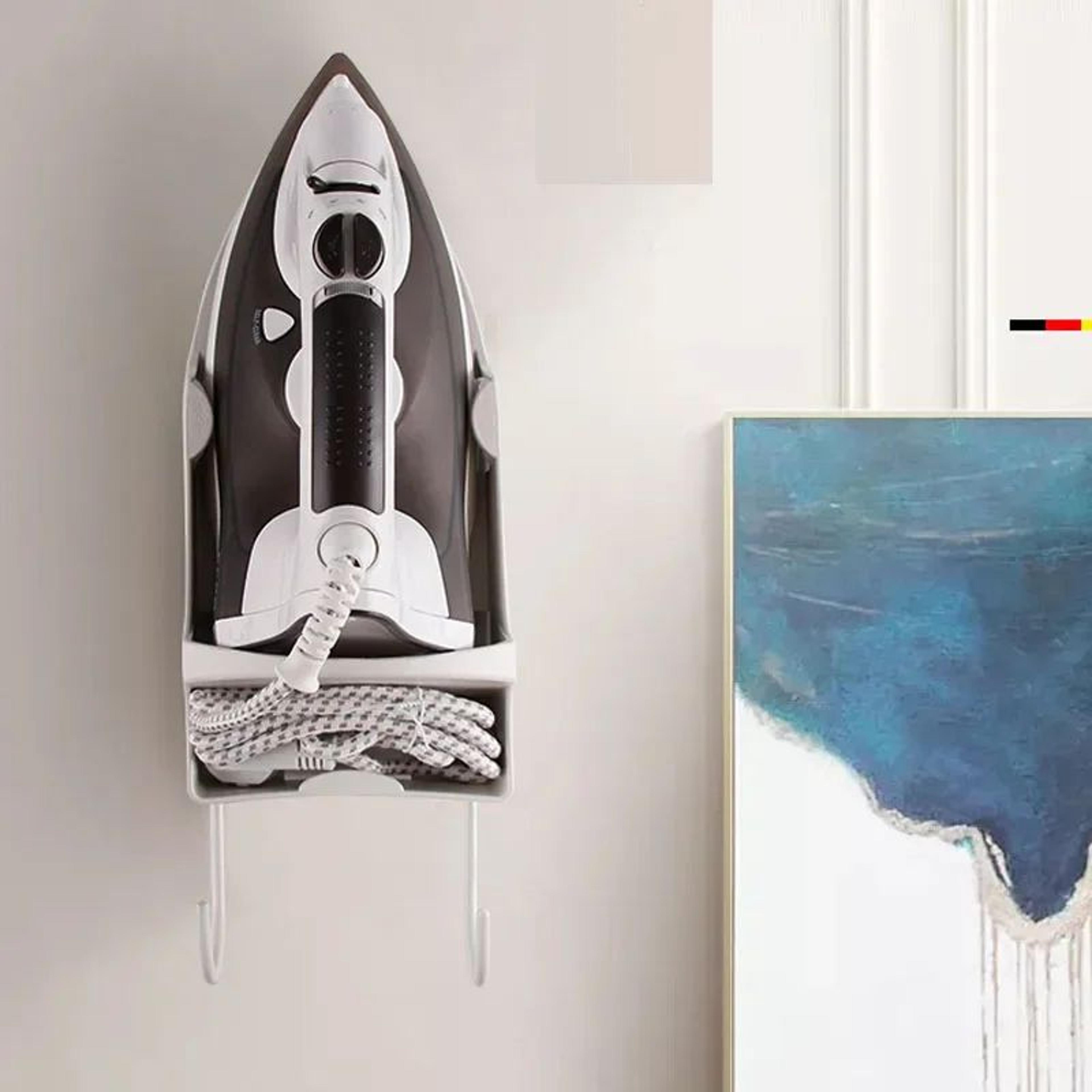 wall mounted iron holder ironing board storage rack