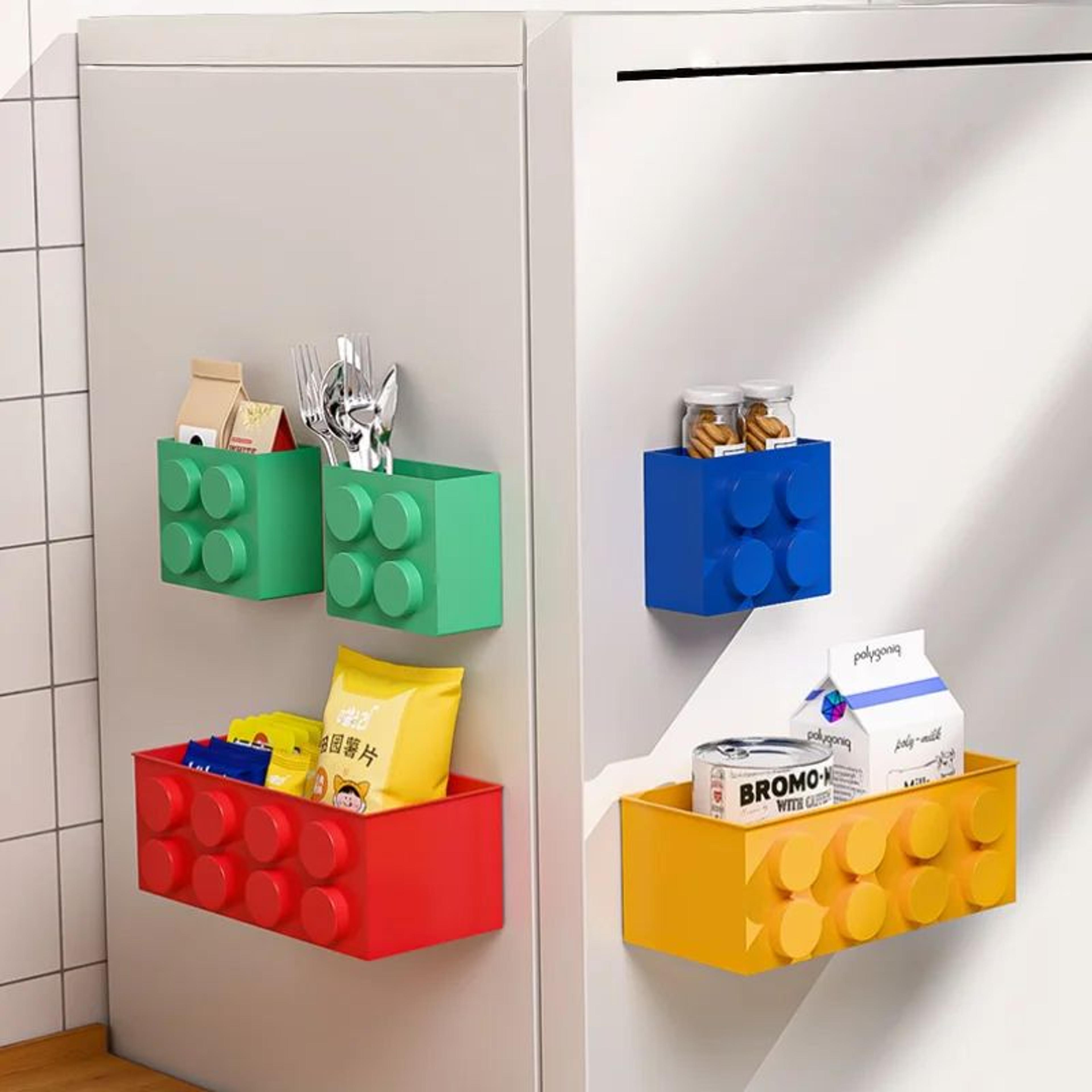 magnetic refrigerator storage rack wall mounted organizer
