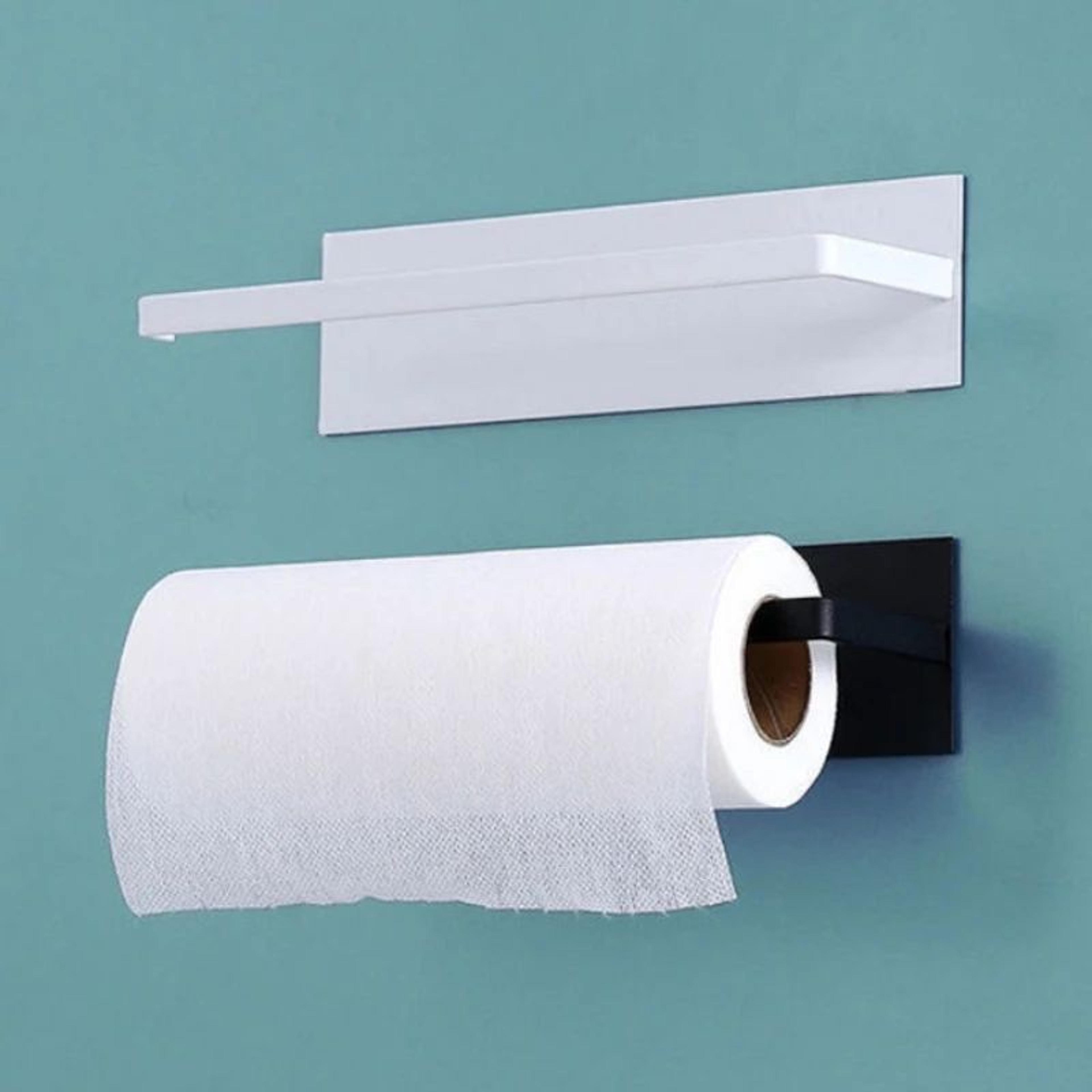 no drill adhesive paper towel holder kitchen rack