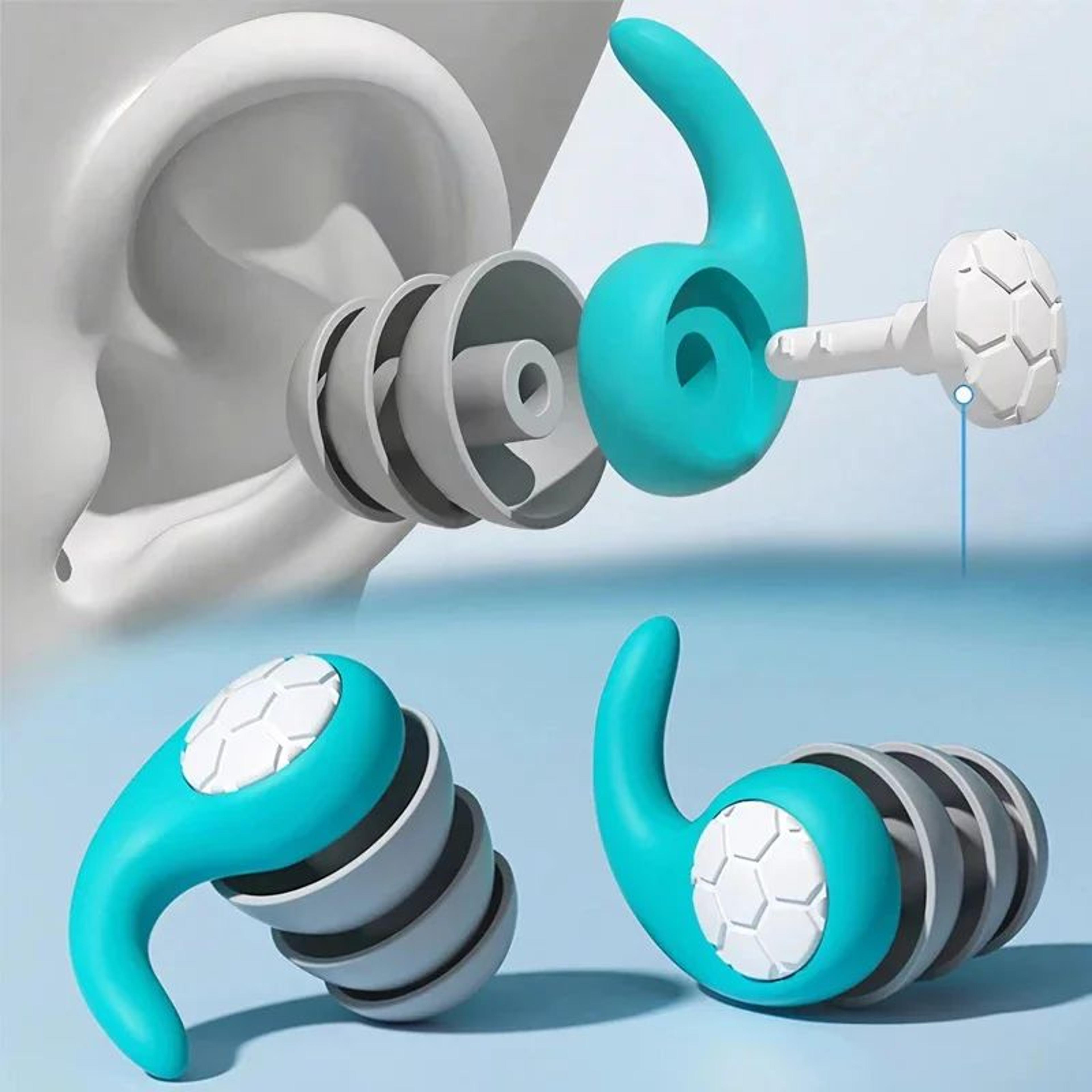 silicone earplugs noise reducing waterproof sleep earplugs