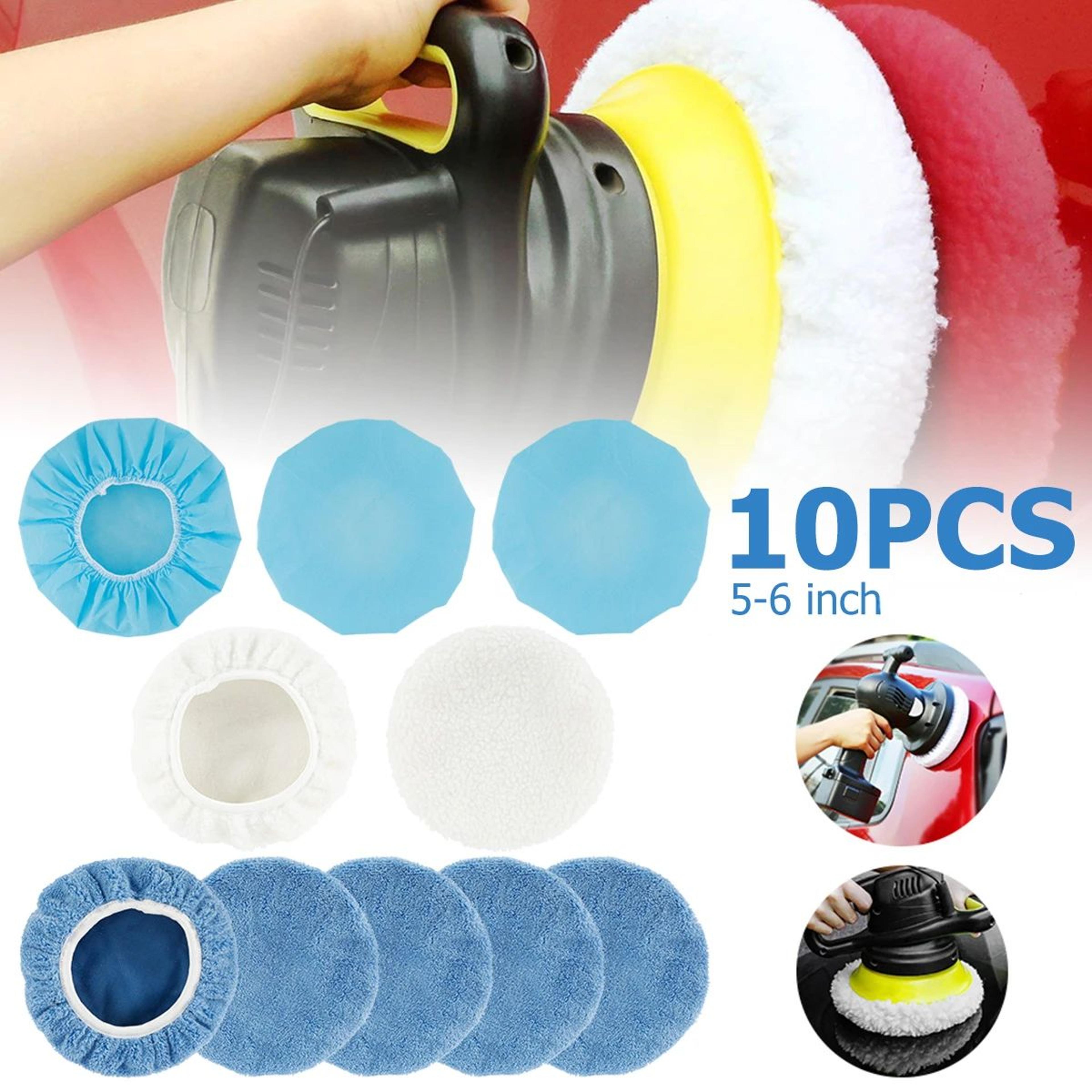 car polishing bonnet pads 10pcs elastic buffing cover kit anti slip
