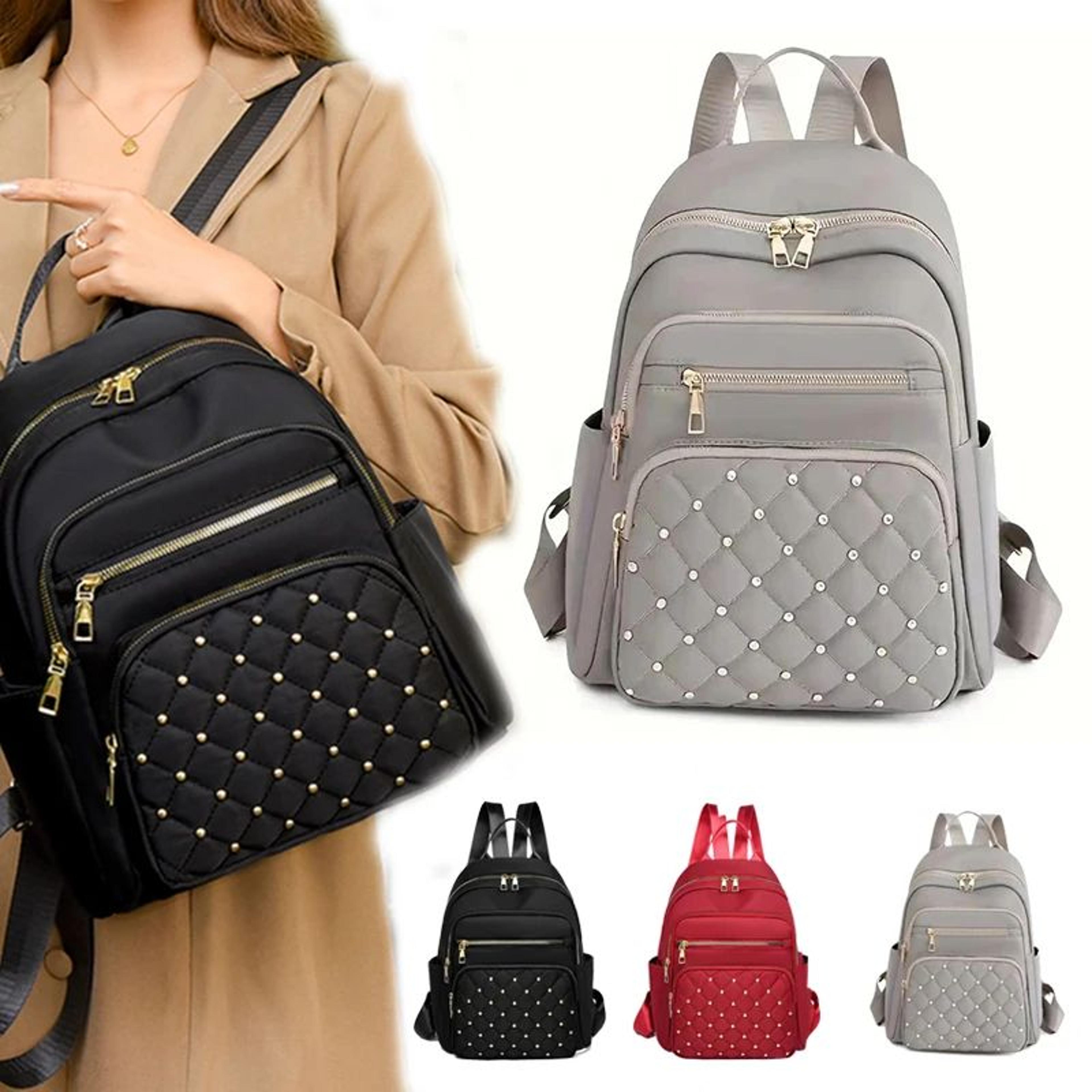 large capacity travel backpack womens fashion schoolbag multi purpose bag