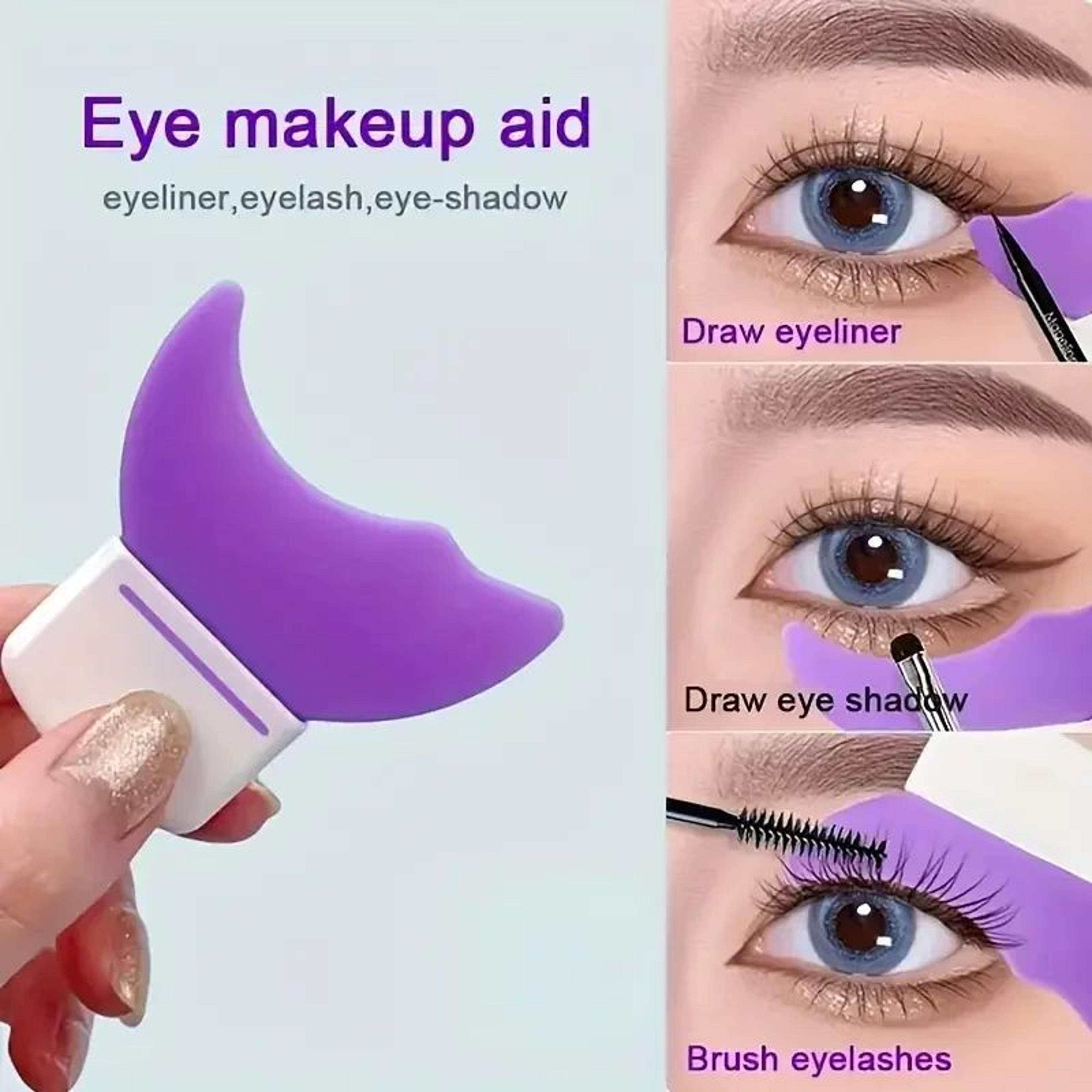 silicone eye makeup tool multi functional mascara eyeliner guide