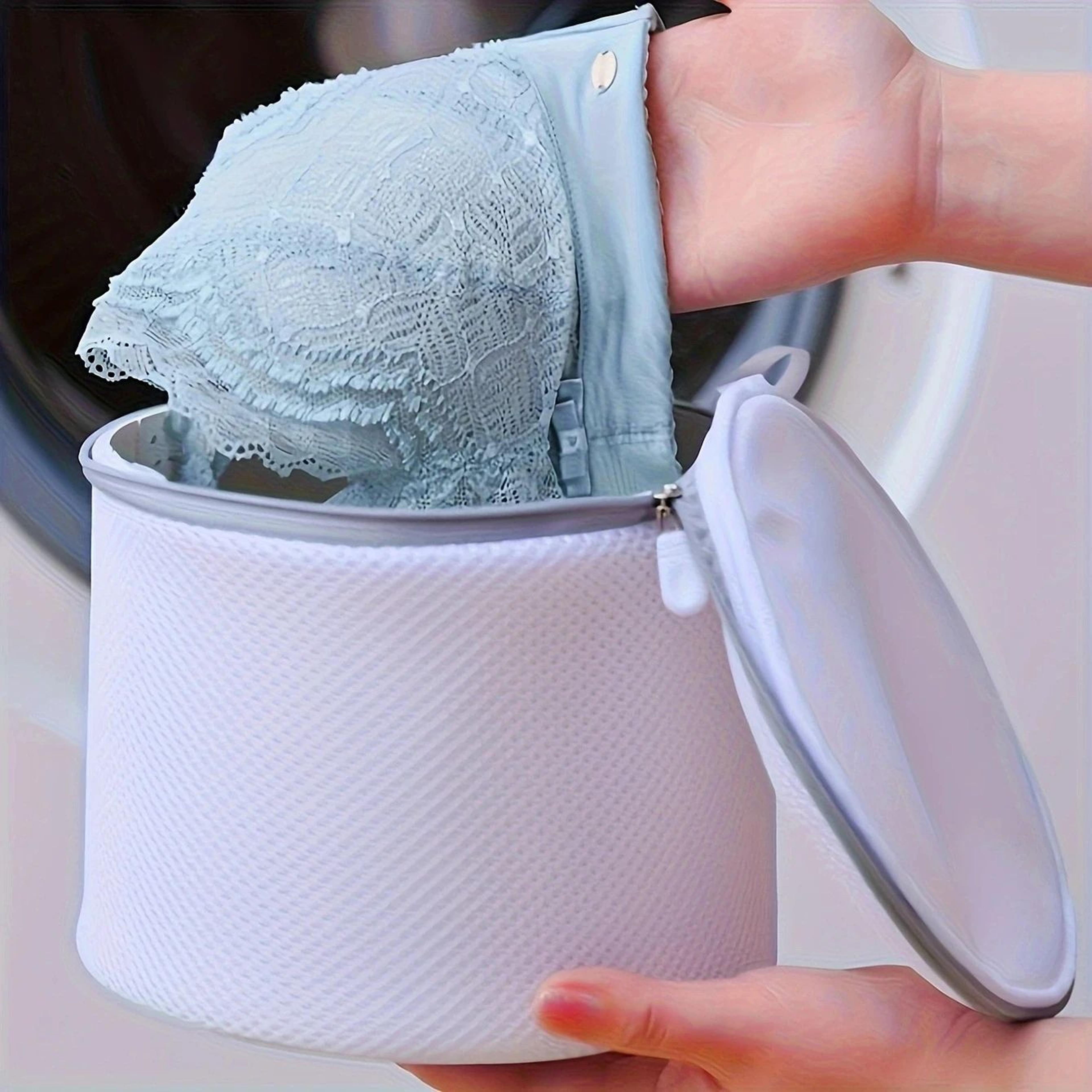 mesh laundry bag for lingerie bra washing with zipper