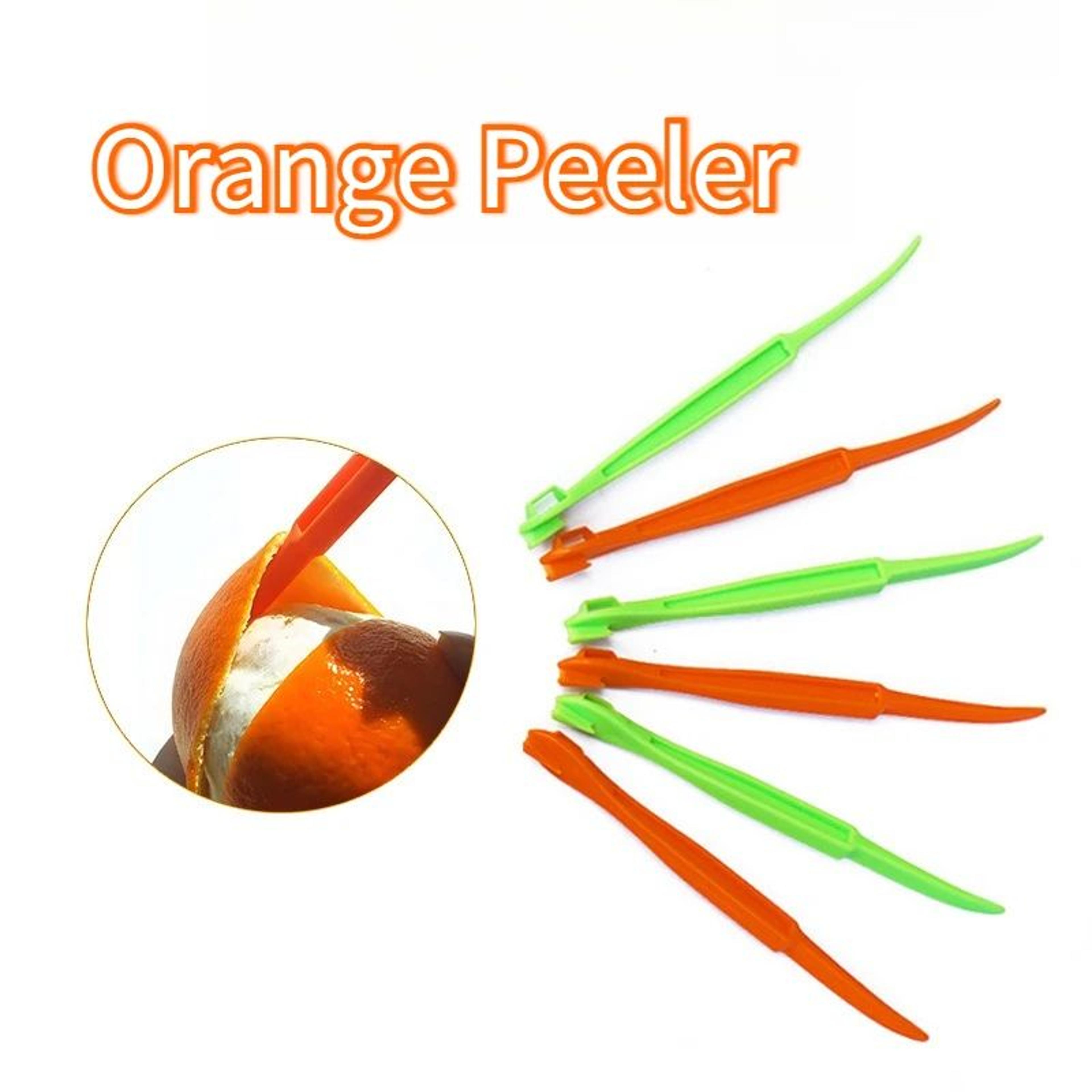 orange peeler long handle citrus peeling tool set