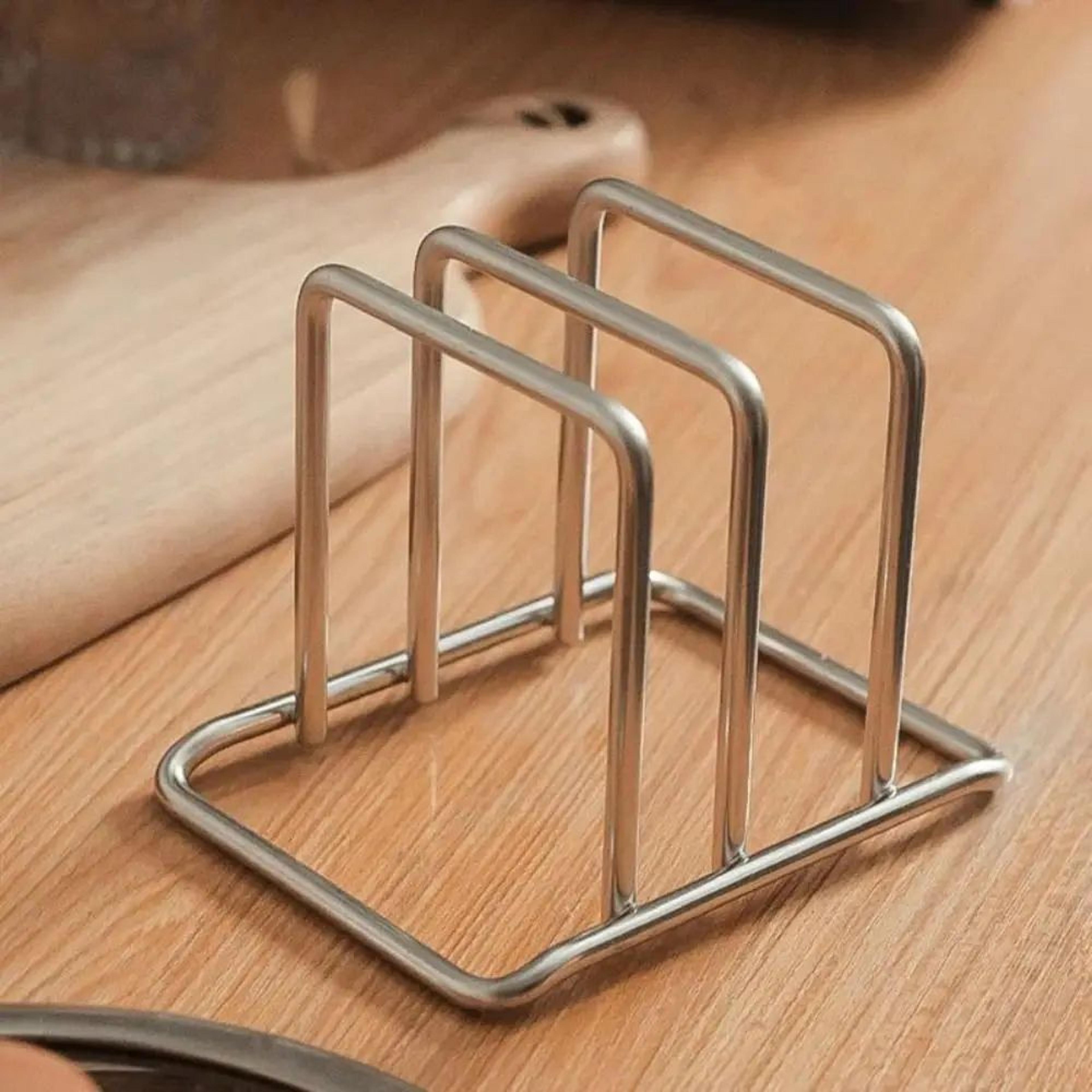stainless steel cutting board holder space saving organizer