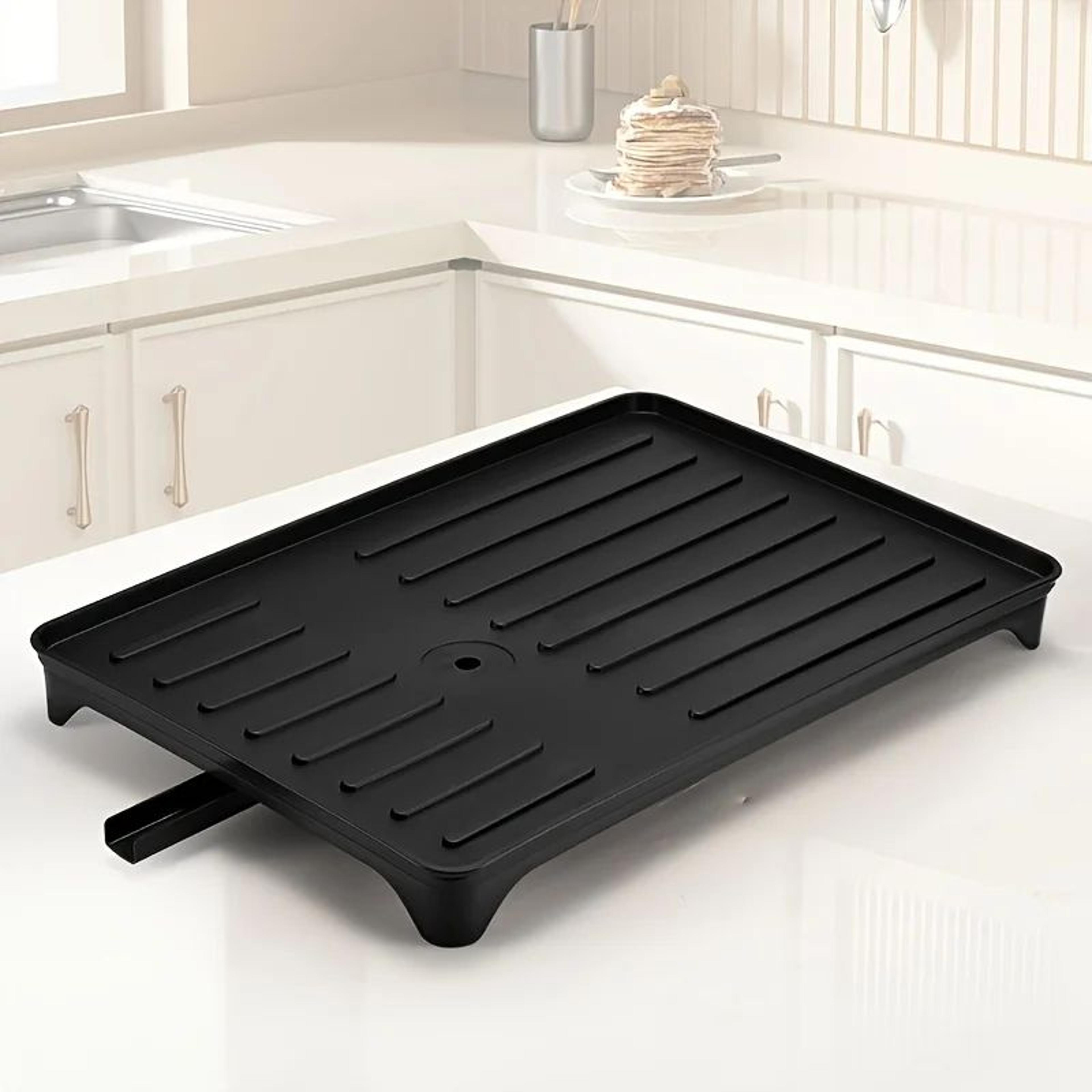 heavy duty sink base with drain board and storage rack