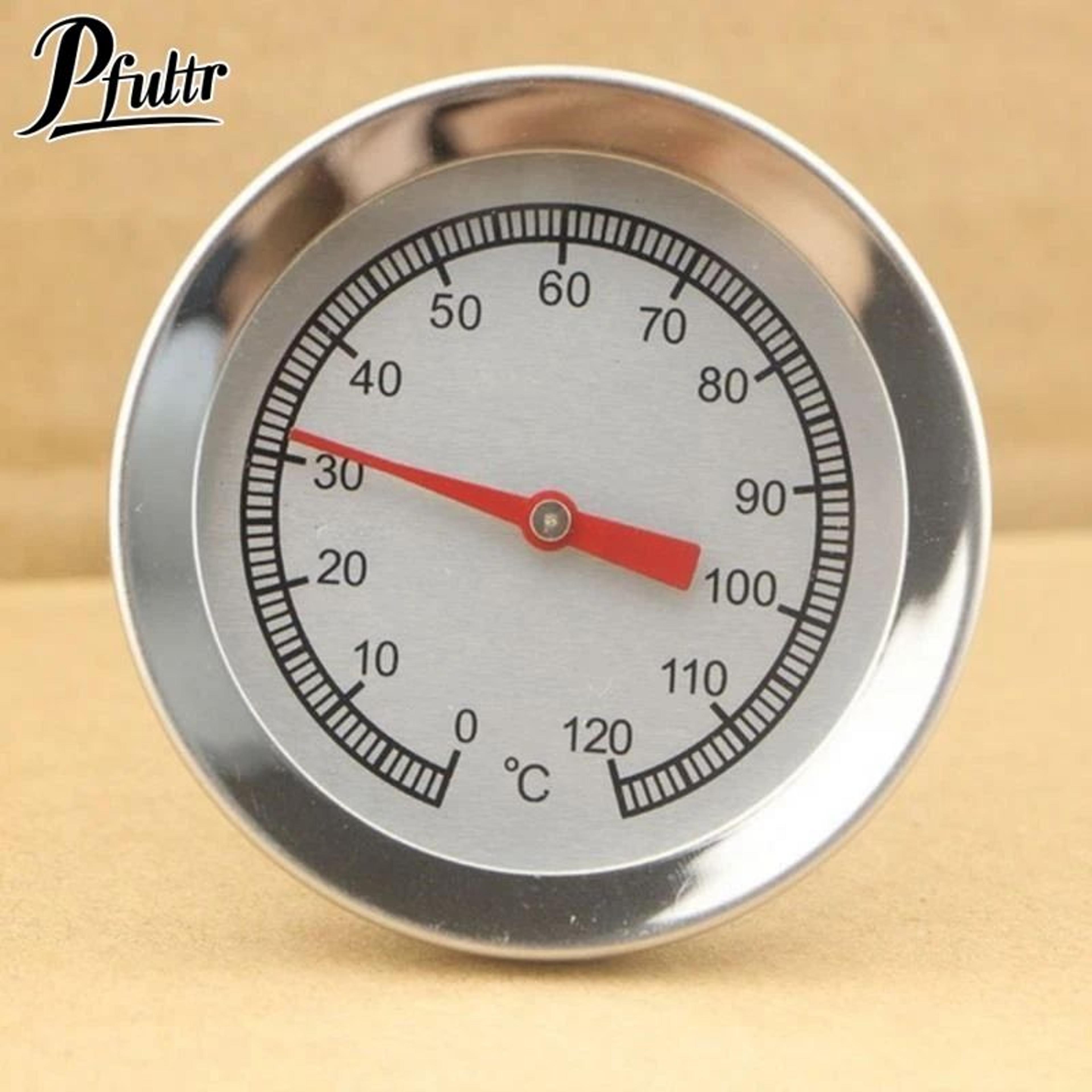 stainless steel meat thermometer with dial display
