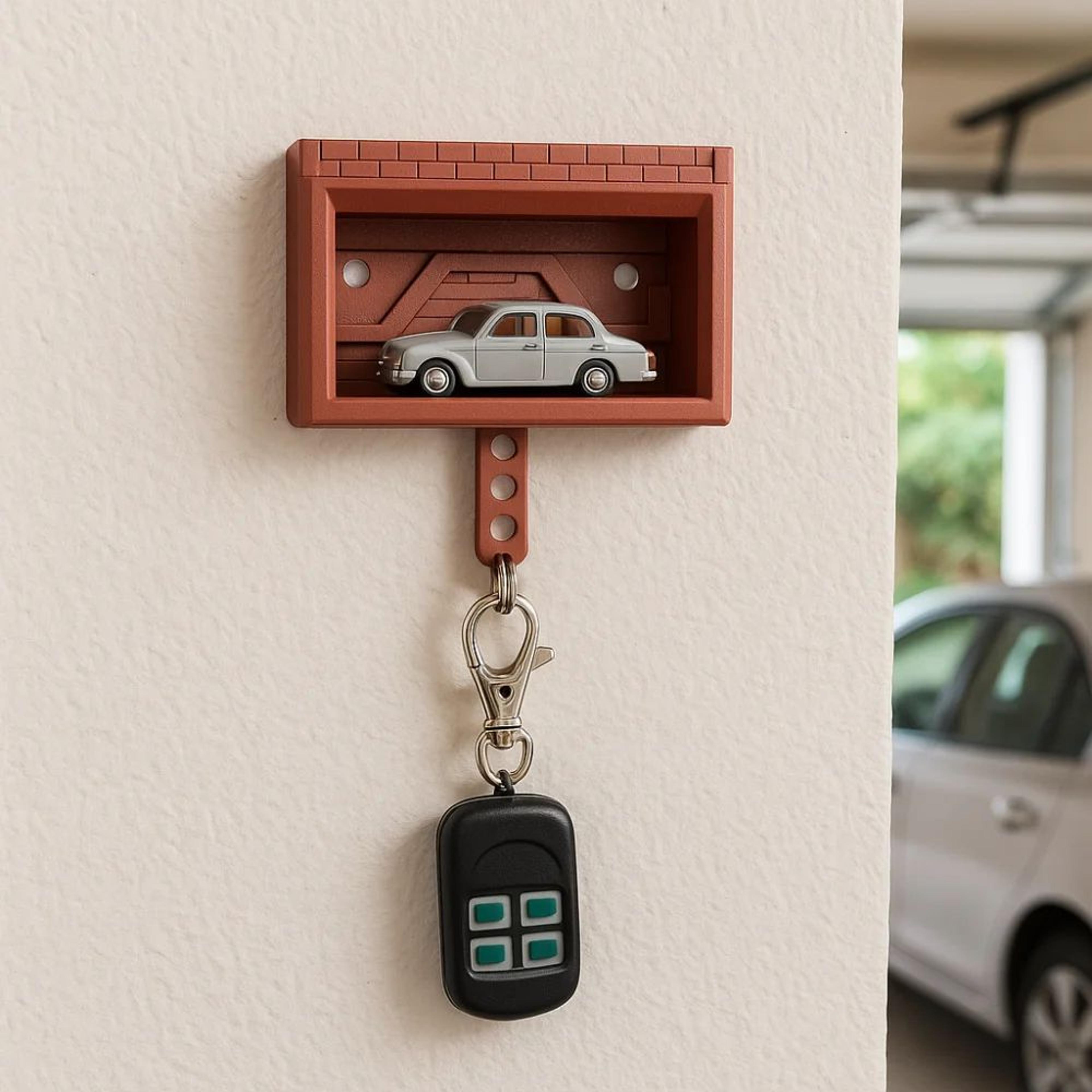 creative car garage key holder wall mount rack