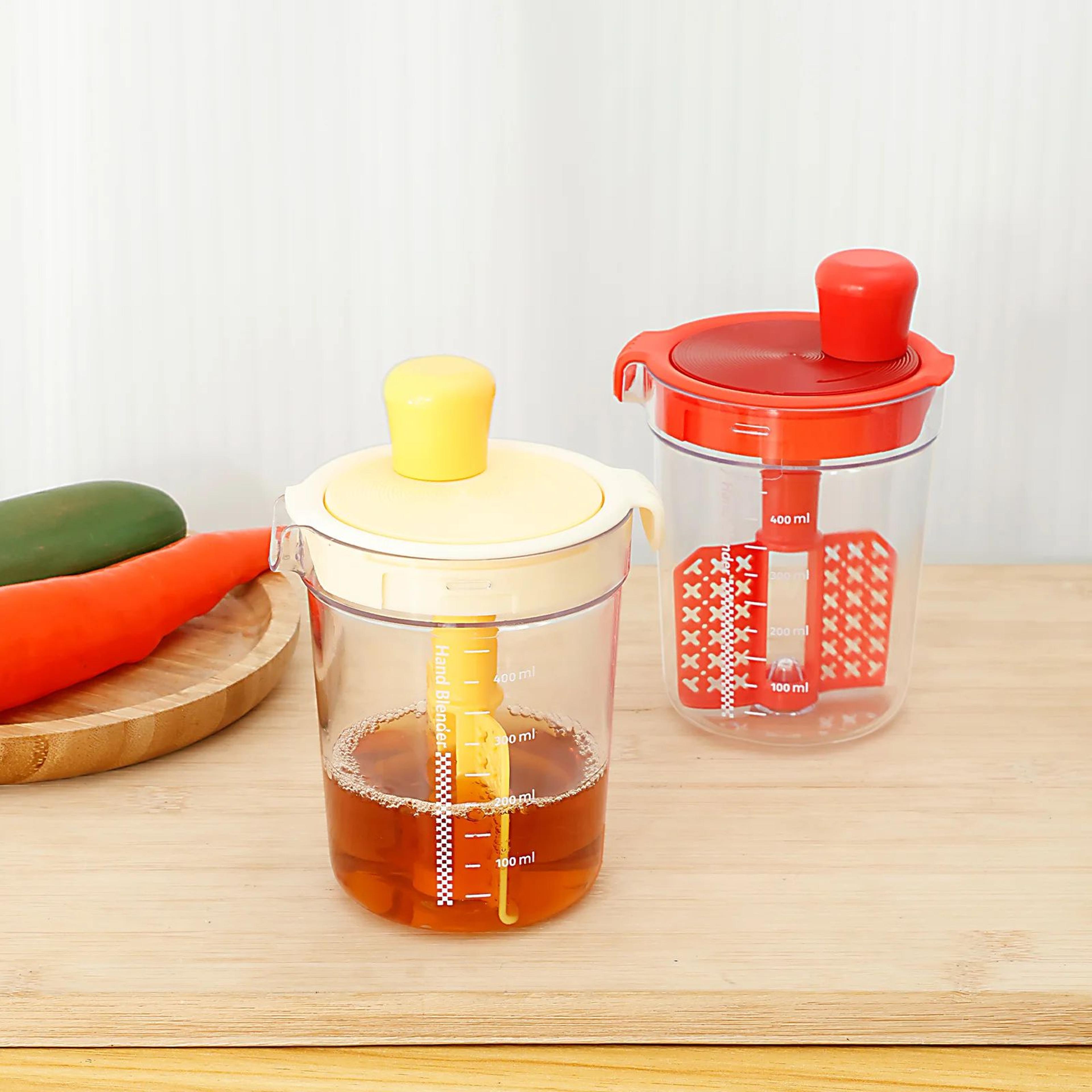 manual mixing cup bottle for eggs and salad dressing