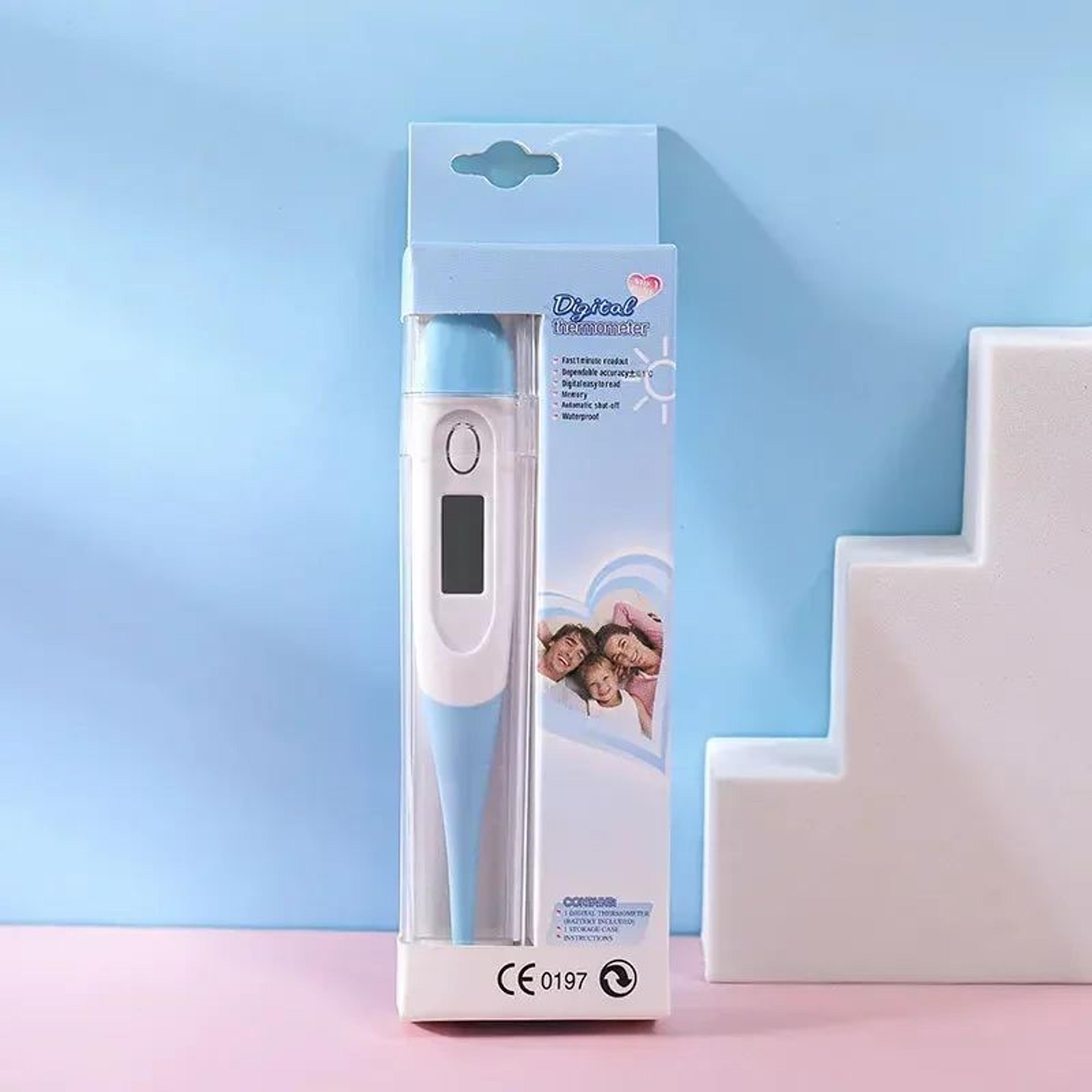 digital thermometer with soft tip for oral and underarm use