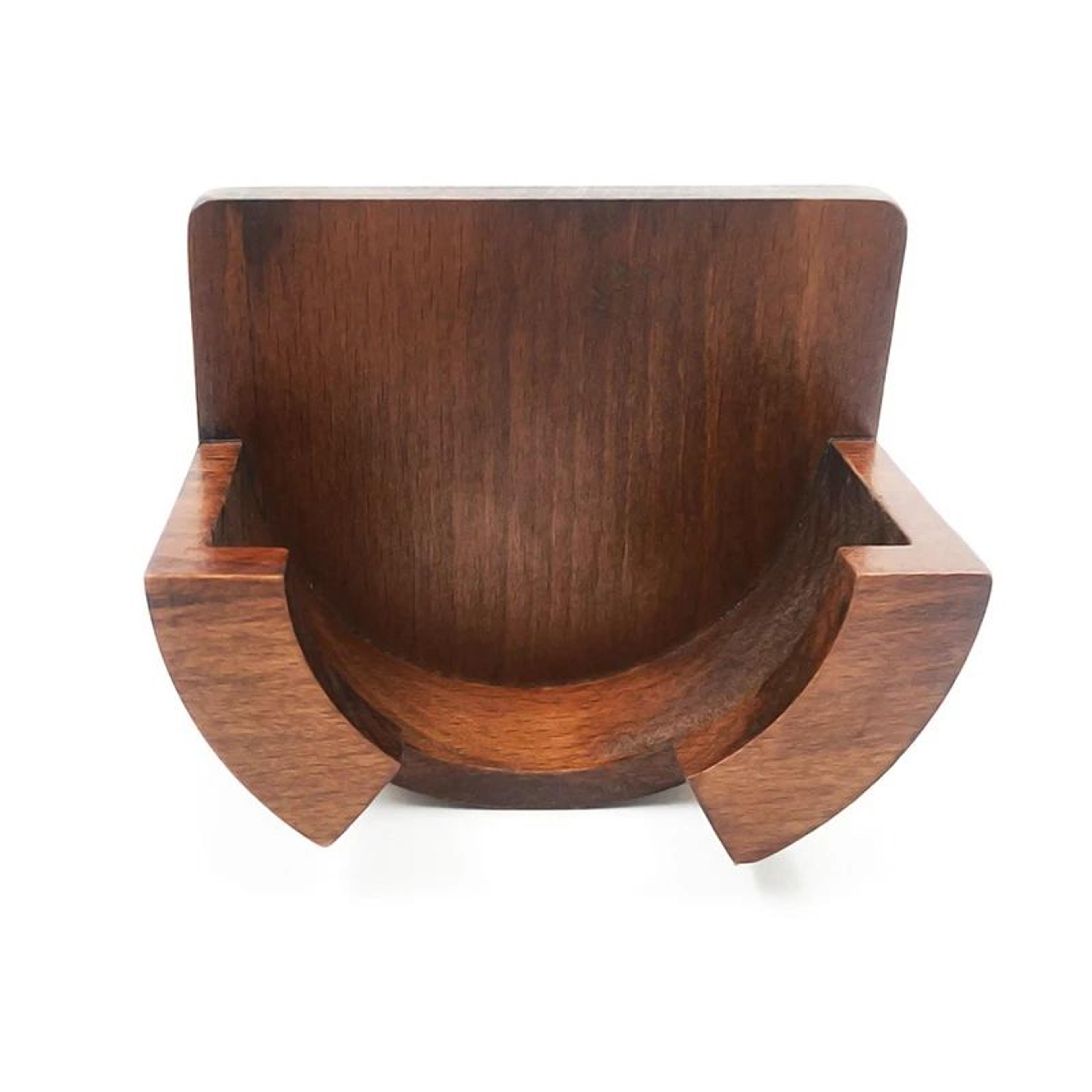 wood espresso portafilter holder wall mounted rack