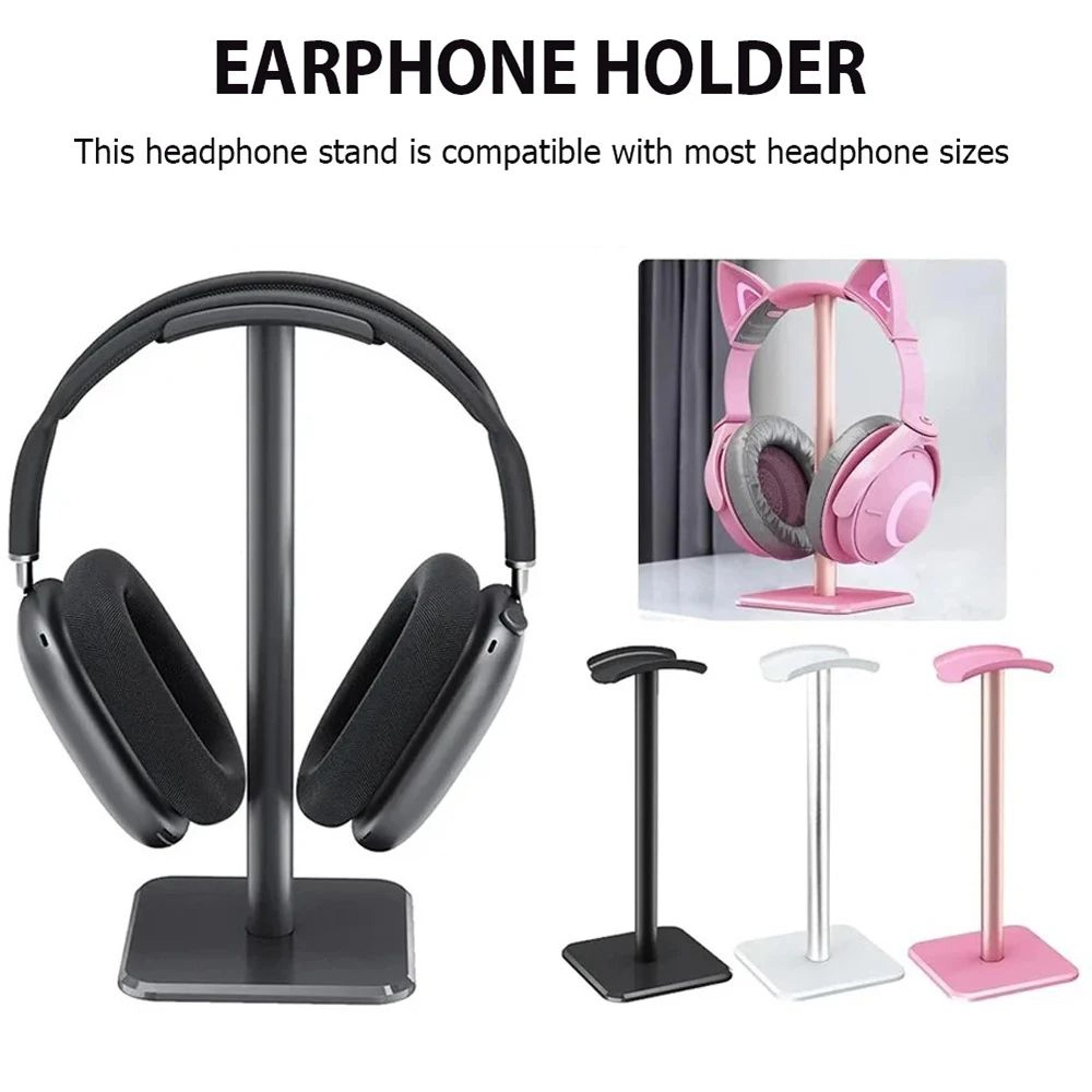 aluminum headphone stand with anti slip base