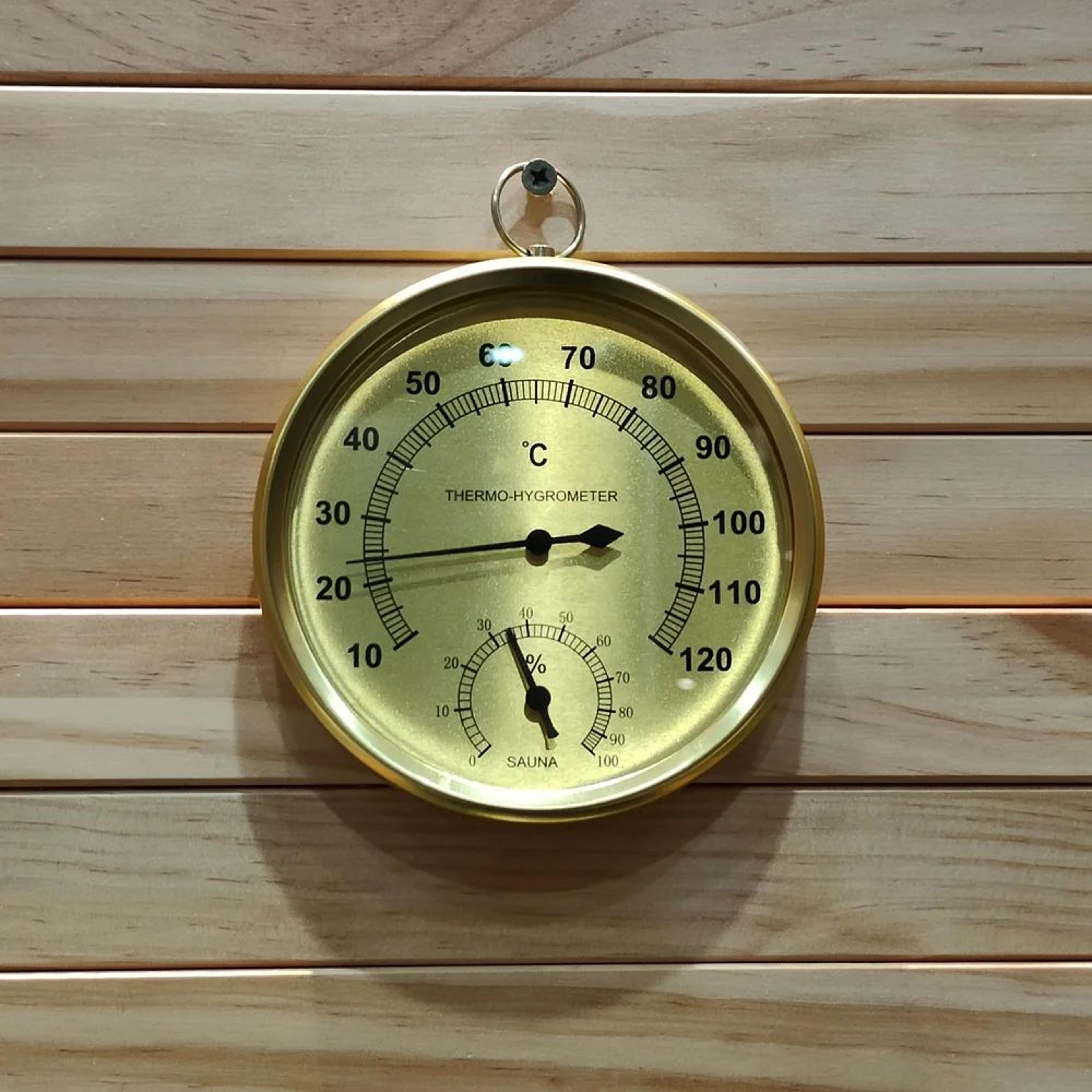 round sauna thermometer hygrometer temperature gauge