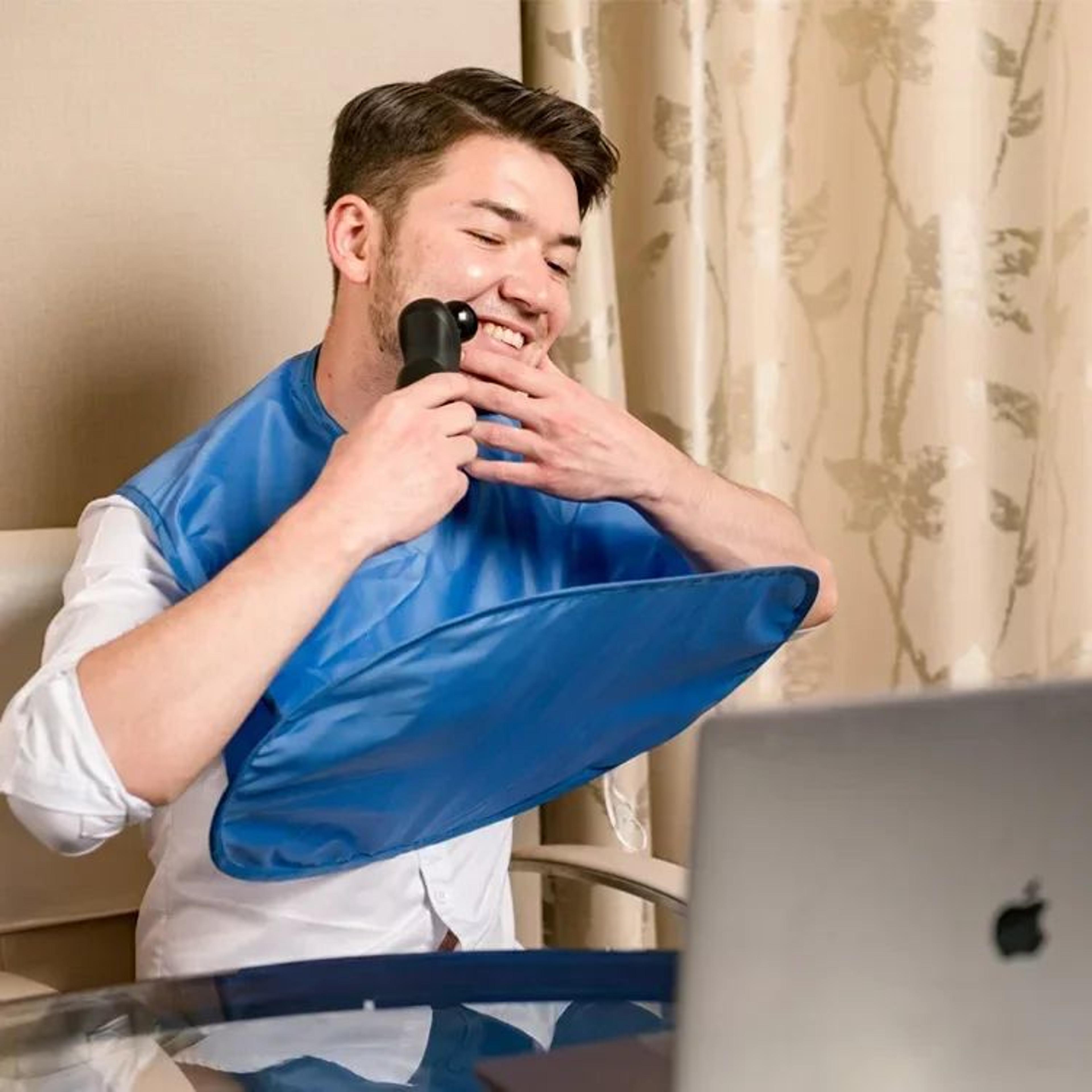 foldable beard shaving apron hair catcher for men