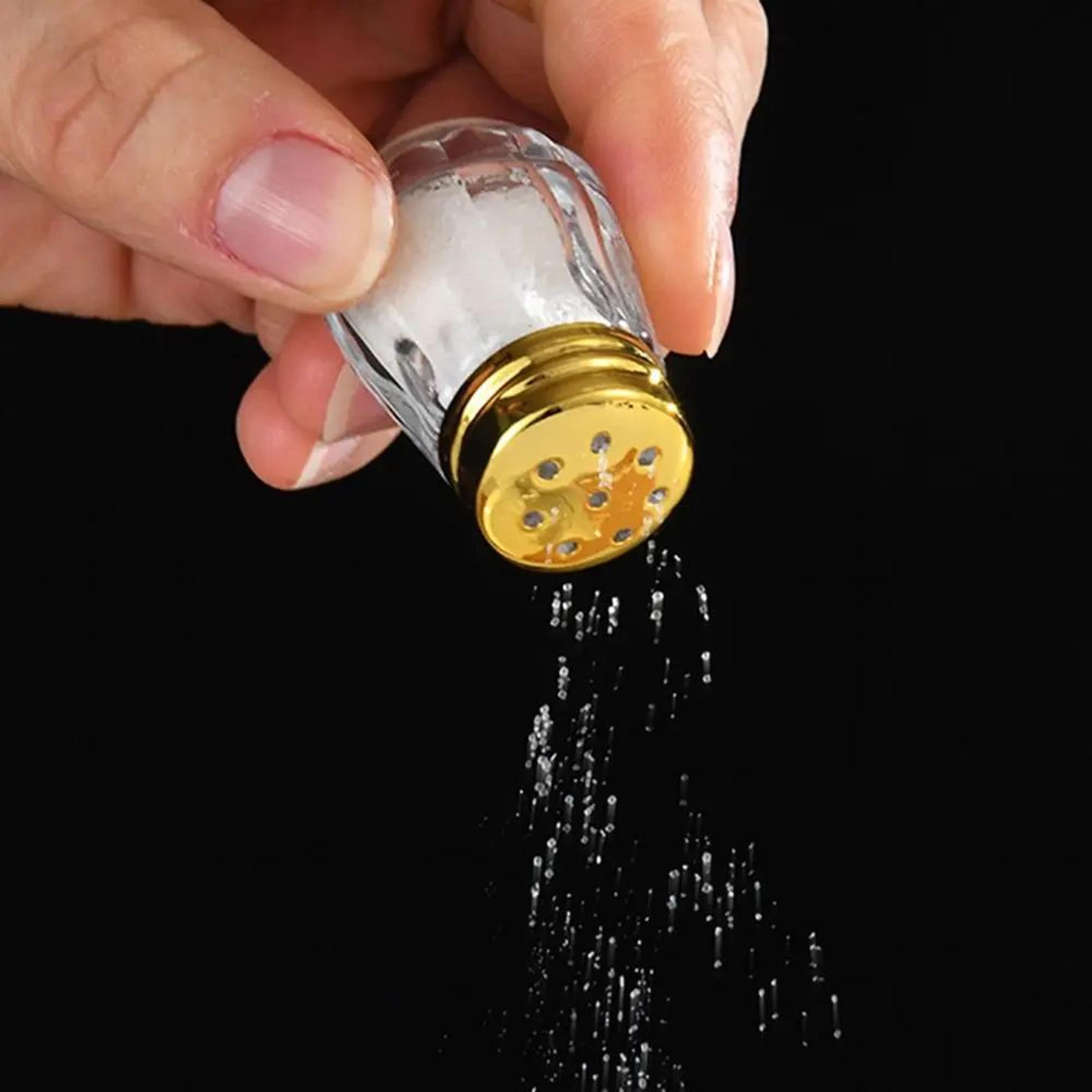 mini glass spice jar set with lid portable seasoning bottles