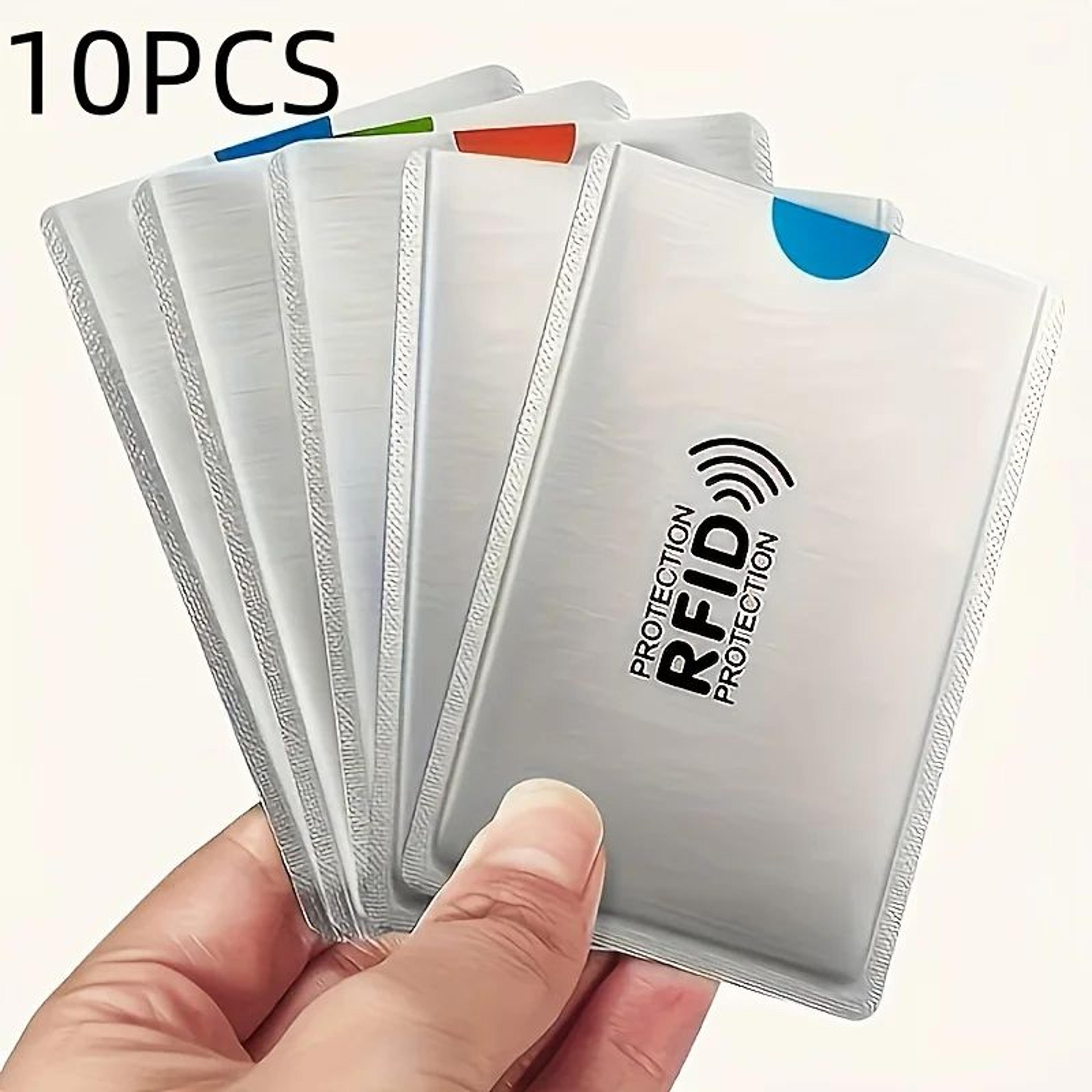 10pcs rfid blocking card sleeves anti theft credit card protectors