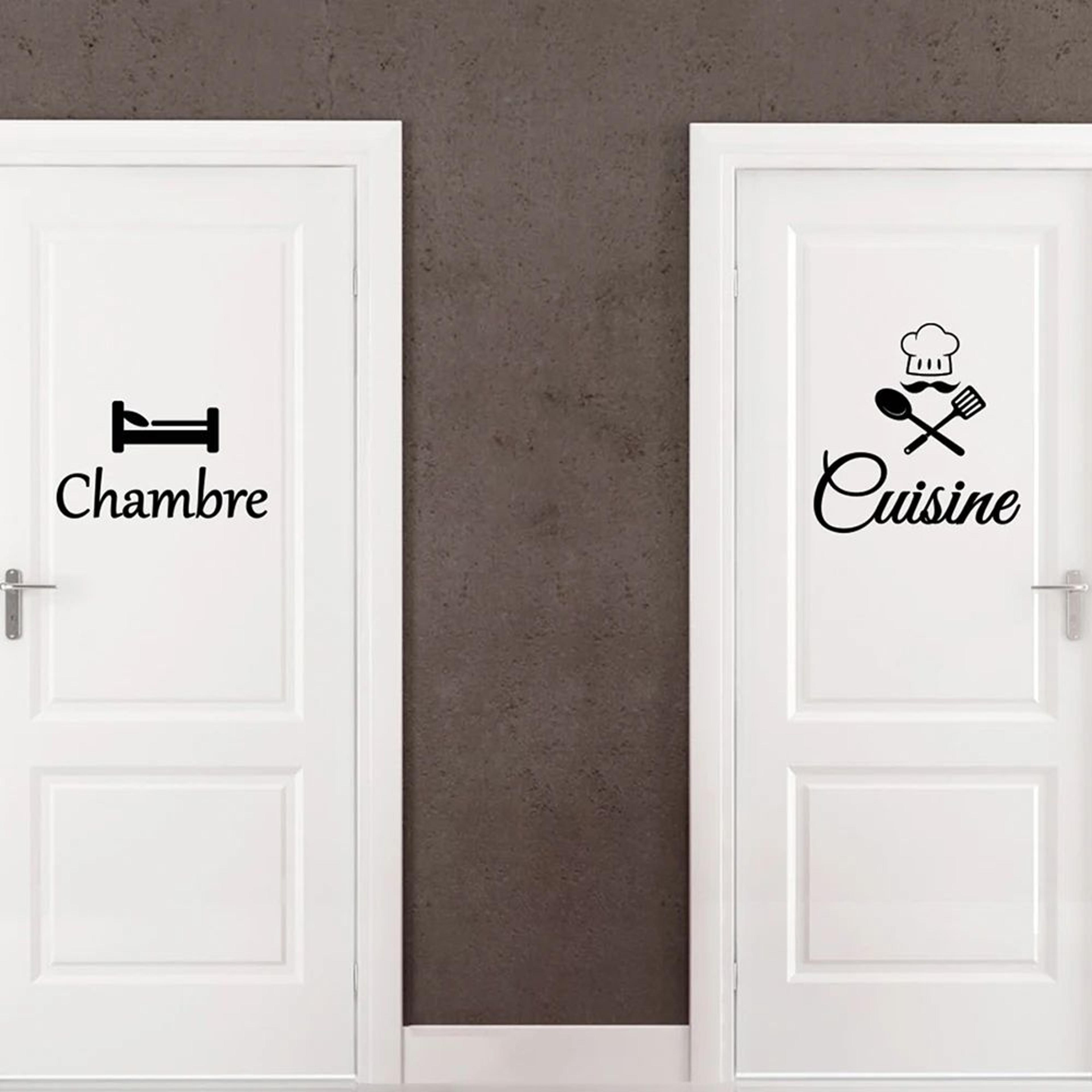 french cuisine kitchen and bedroom door sticker decal