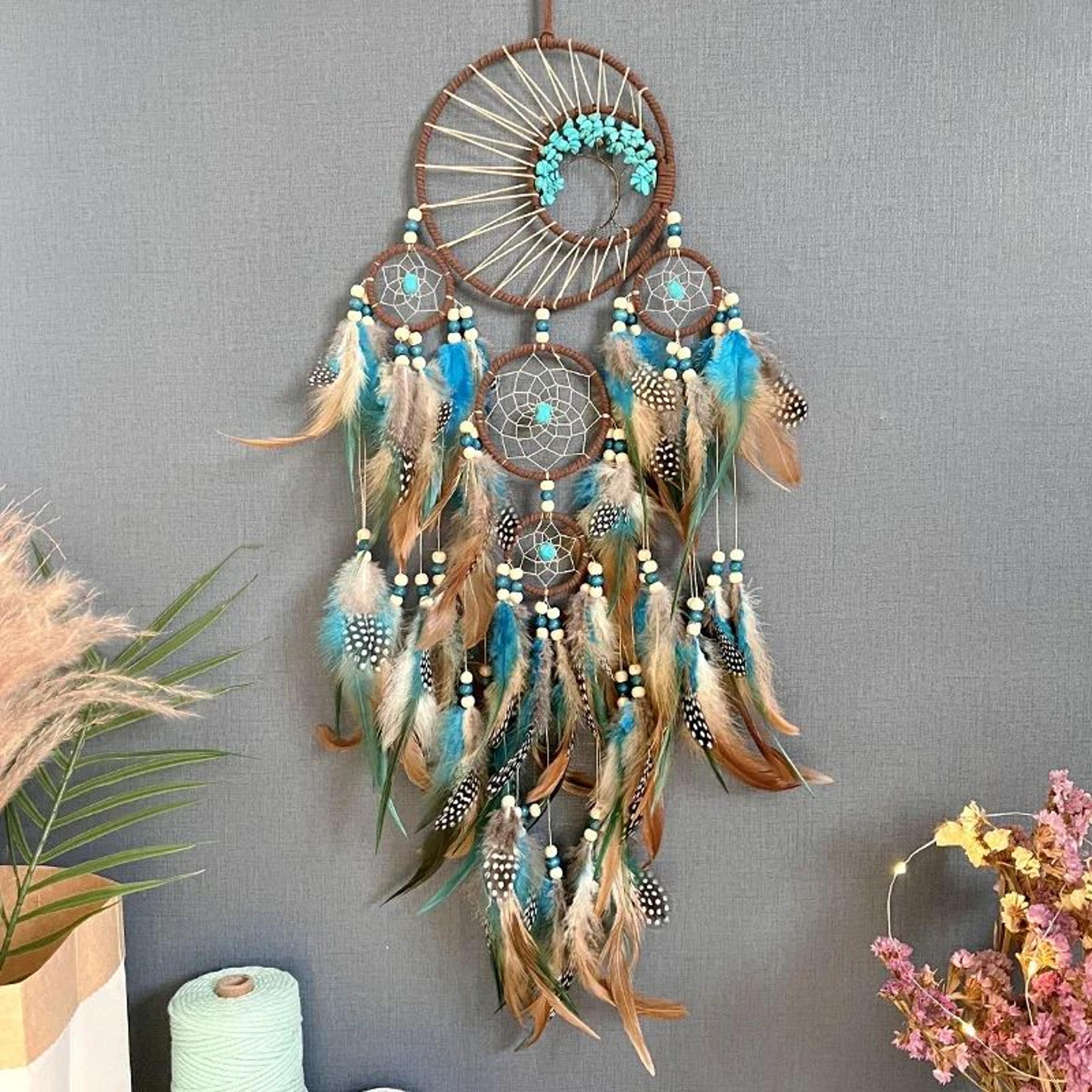 tree of life dream catcher wind chime decor