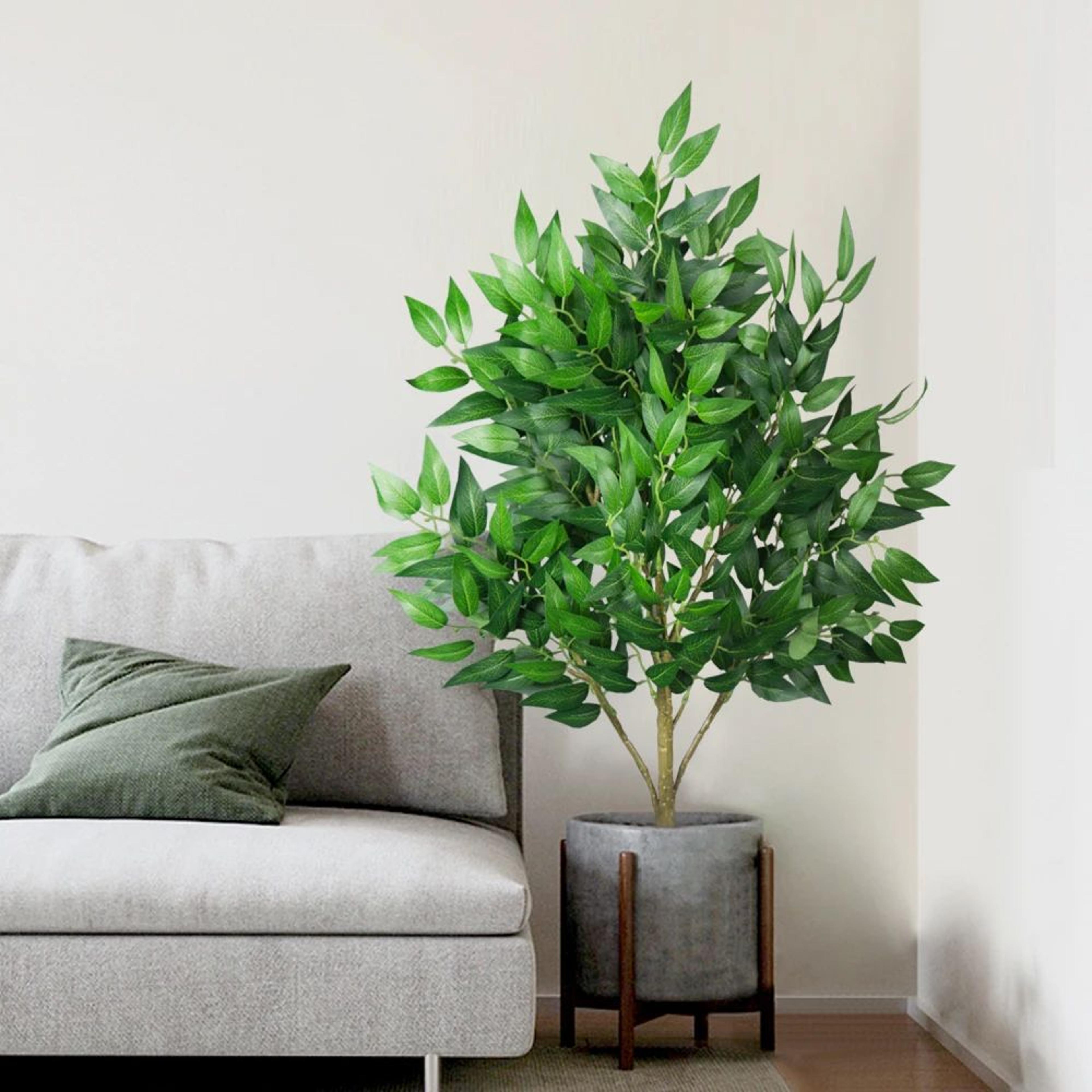 artificial eucalyptus plant tall decorative greenery for home and office