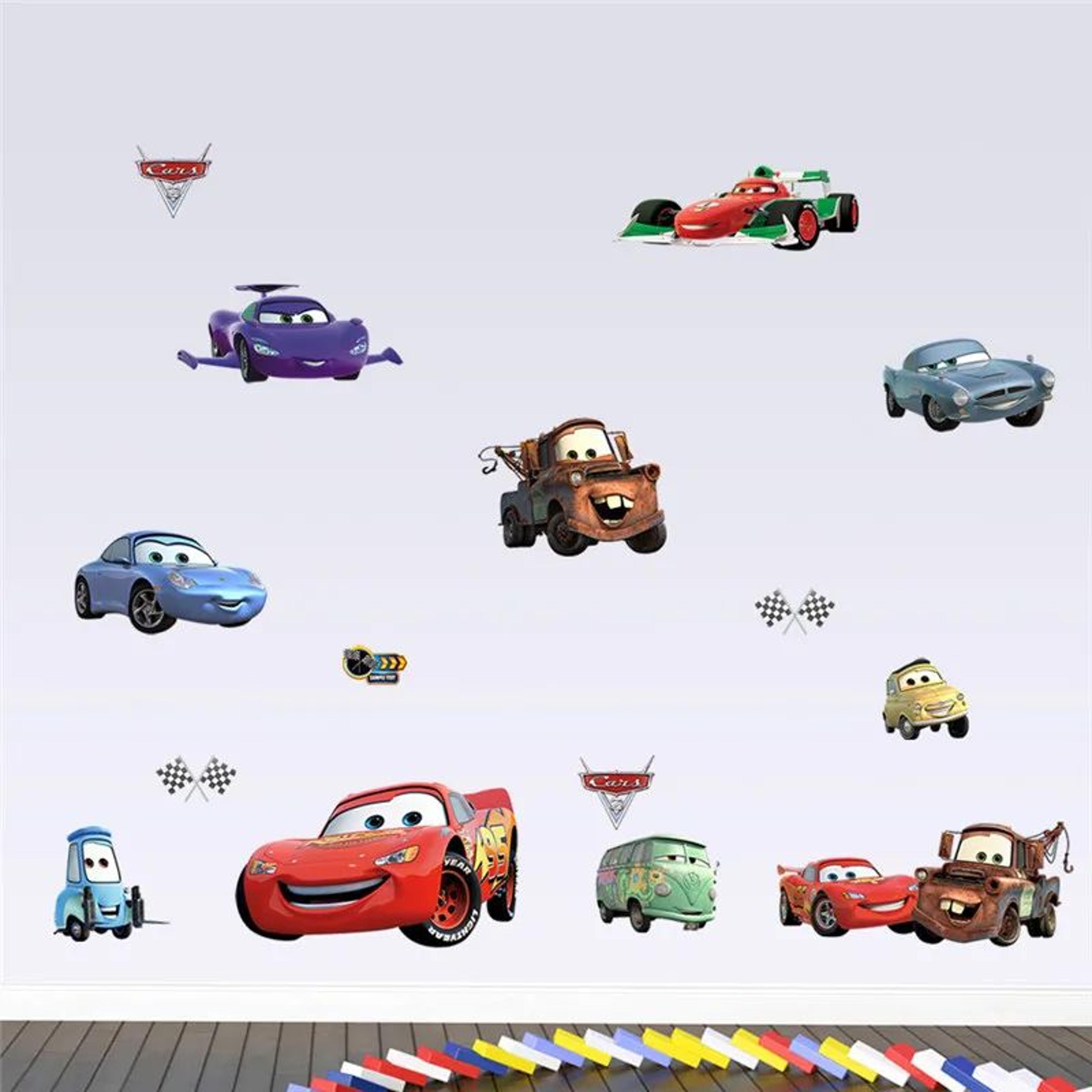 lightning mcqueen 3d cartoon wall stickers