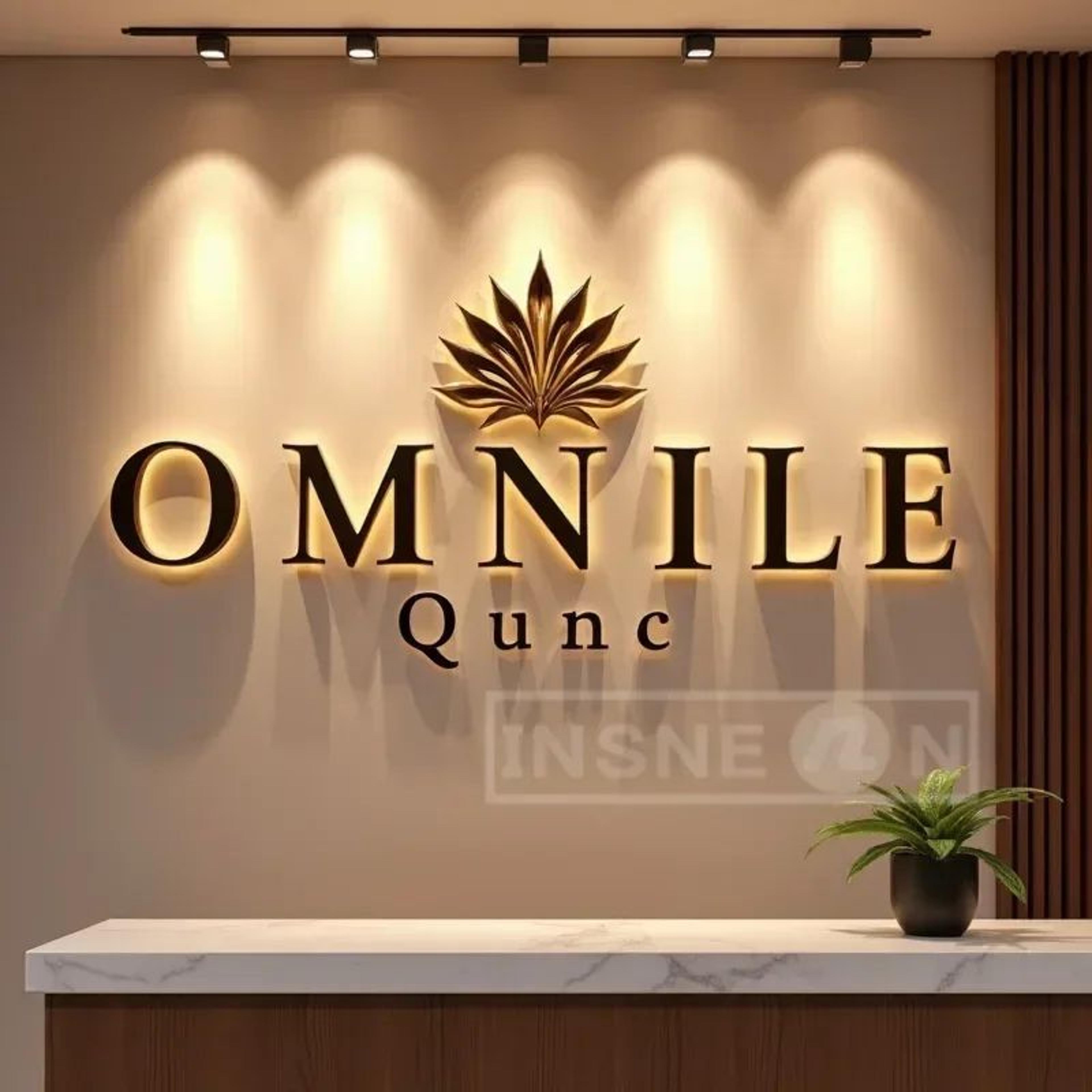 custom led backlit metal business sign
