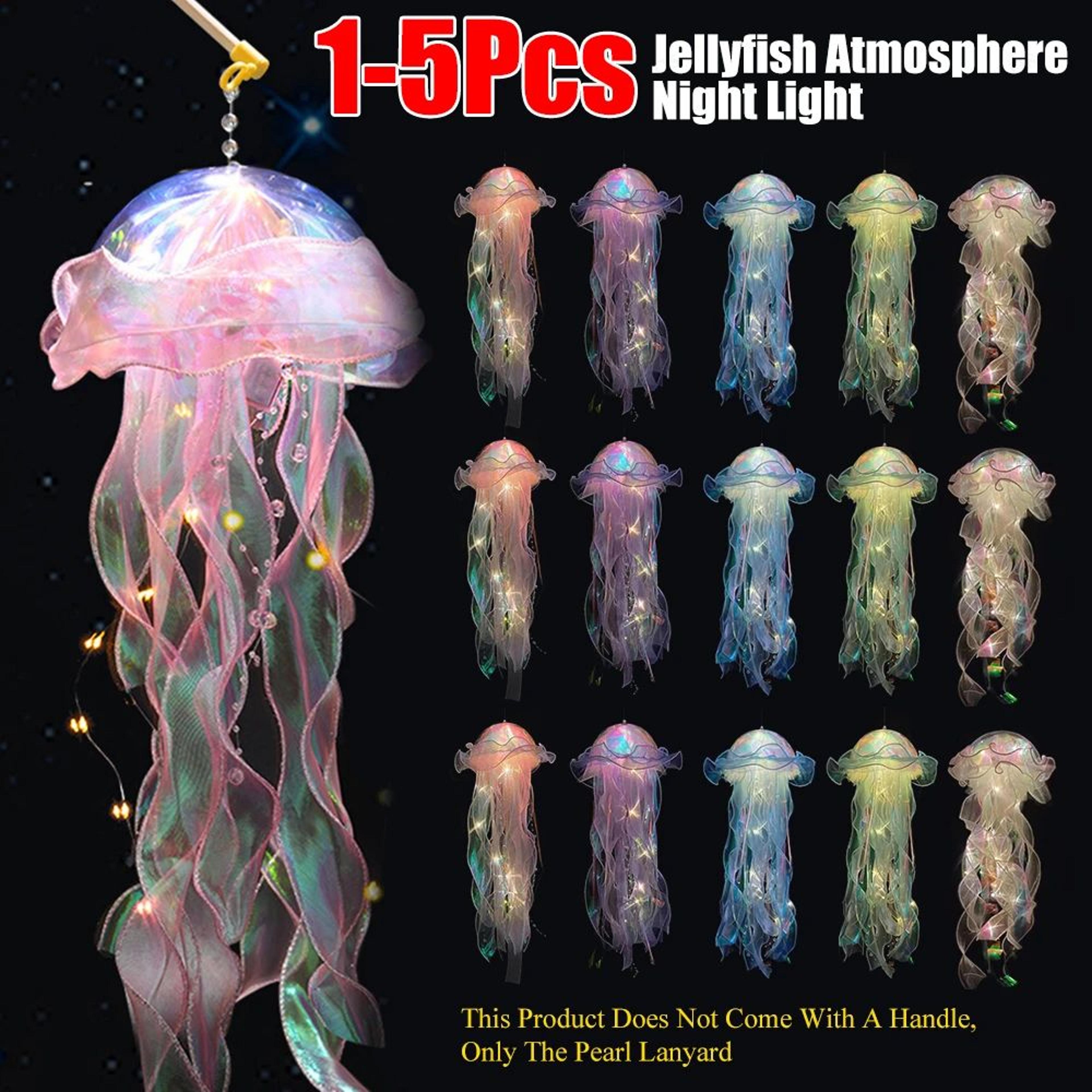 diy jellyfish hanging led ceiling lamp