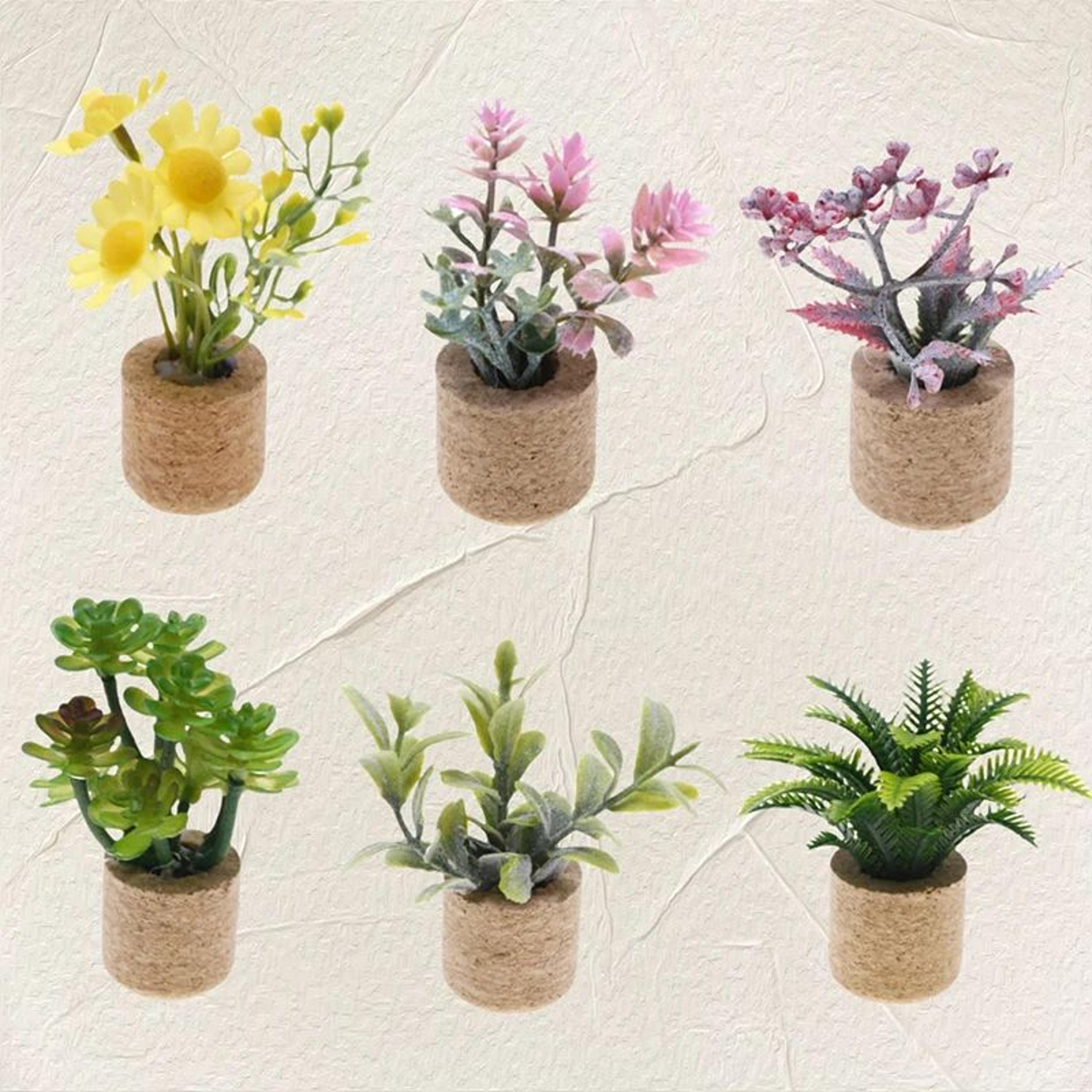 mini dollhouse potted plant 1 to 12 scale garden decor