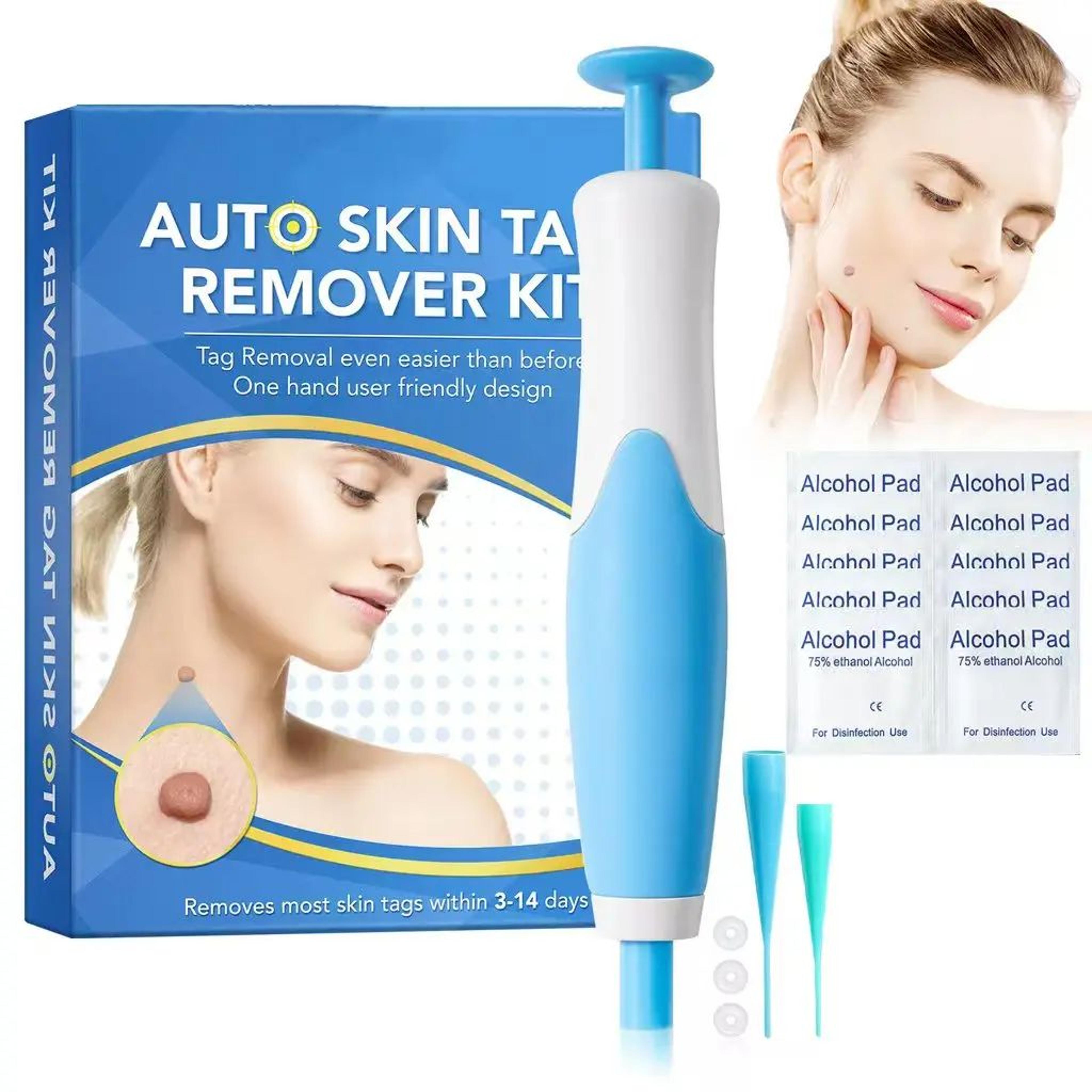 2 in 1 automatic skin tag remover kit for easy home use