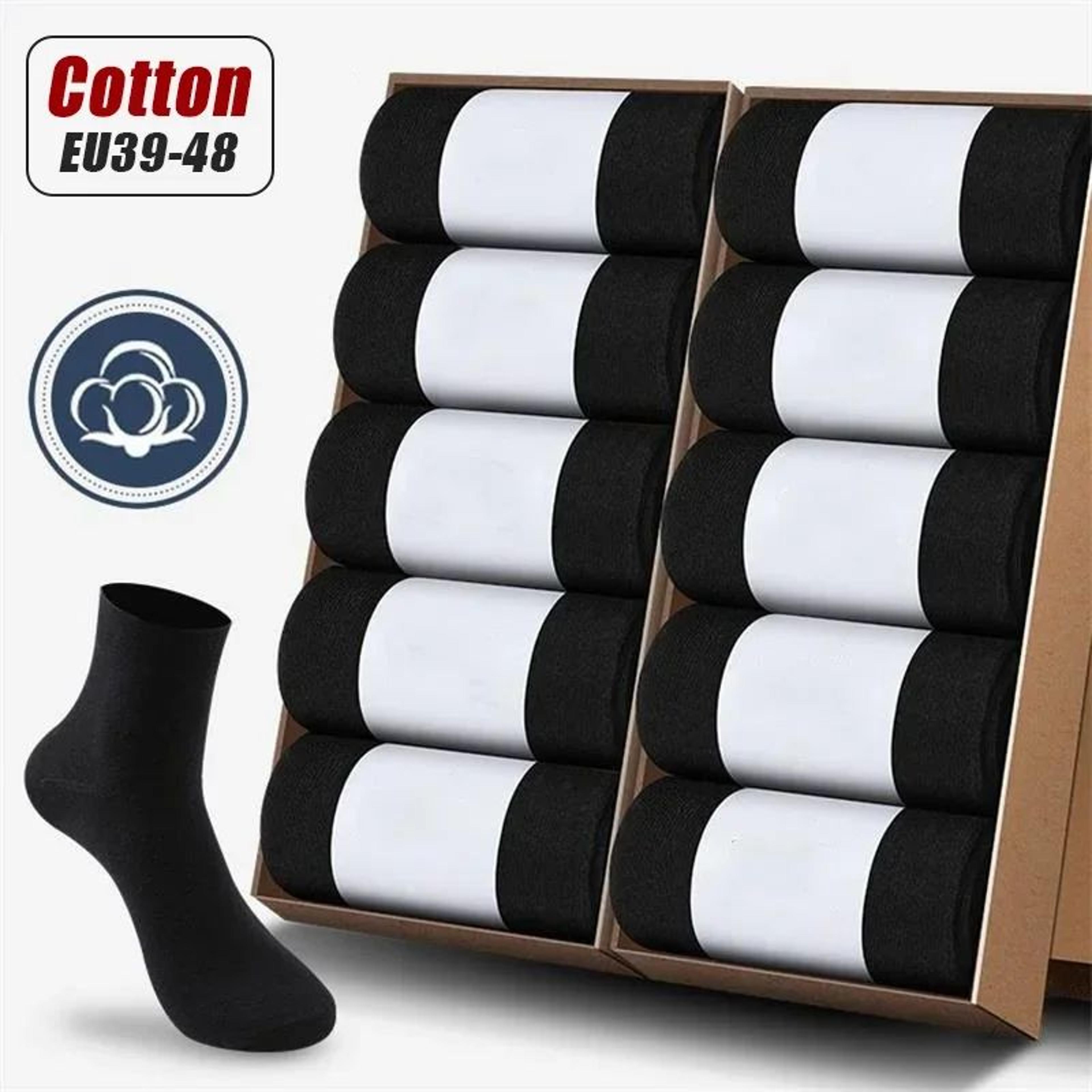 mens pure cotton breathable business and casual long socks
