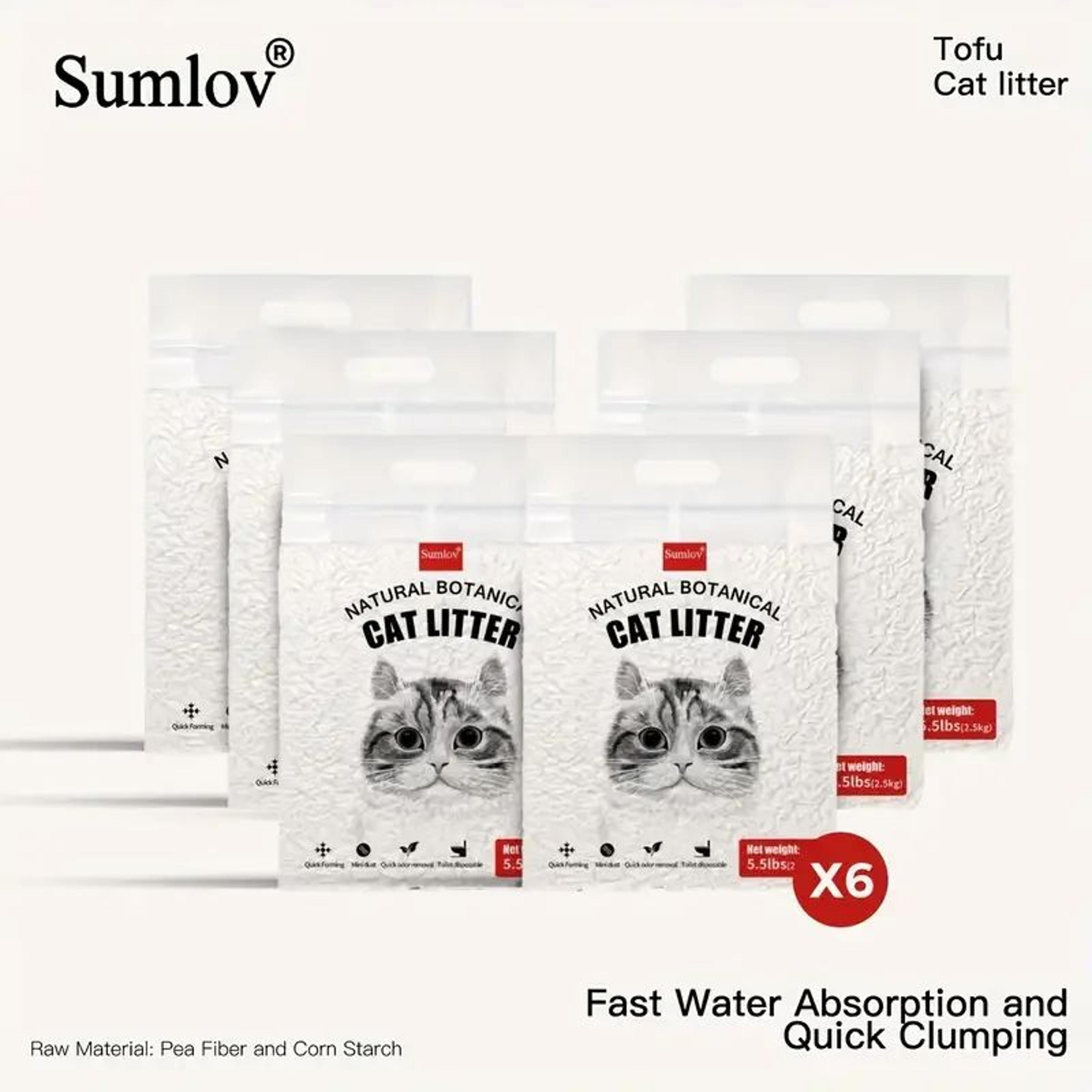 natural tofu cat litter with odor control