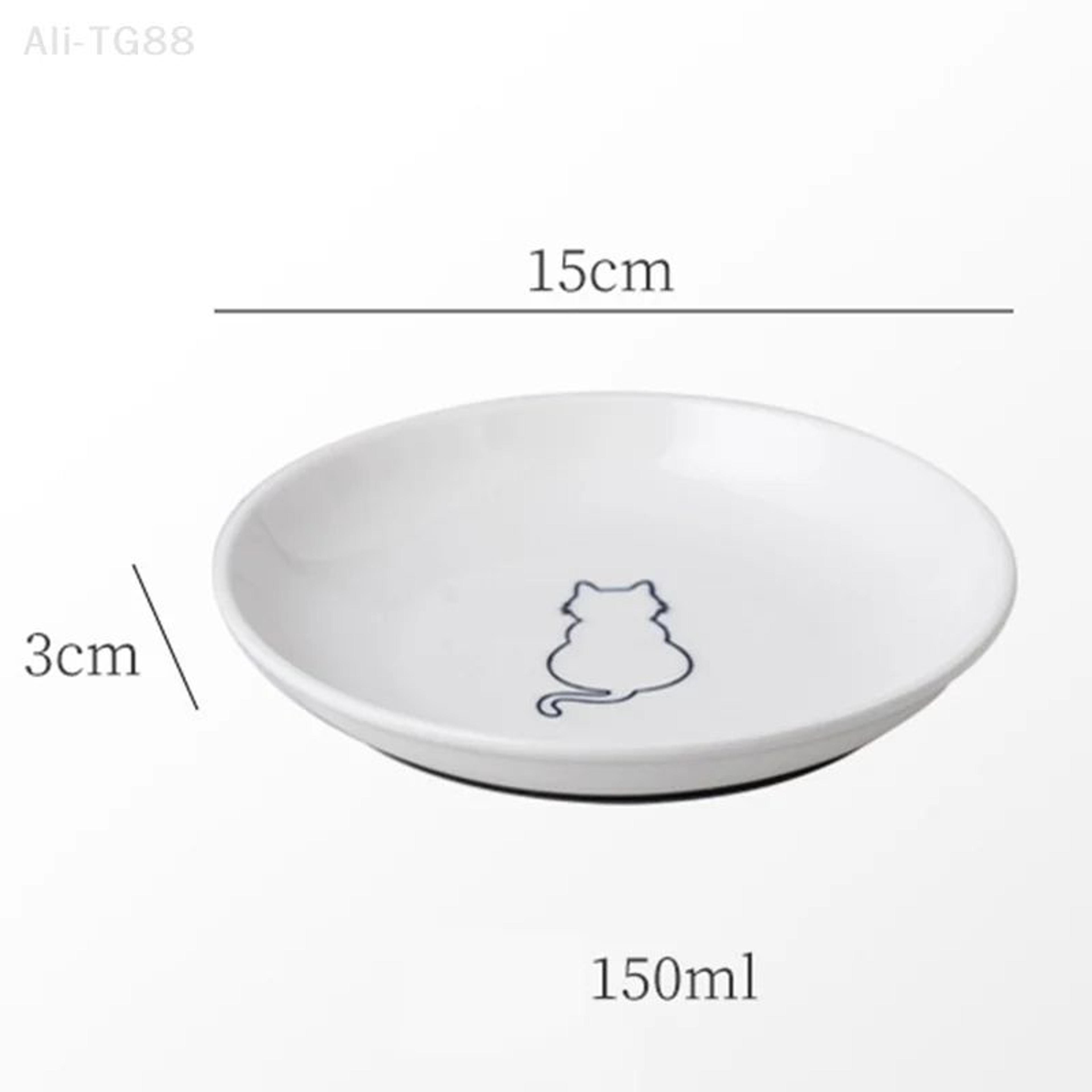 ceramic anti slip kitten feeding bowl