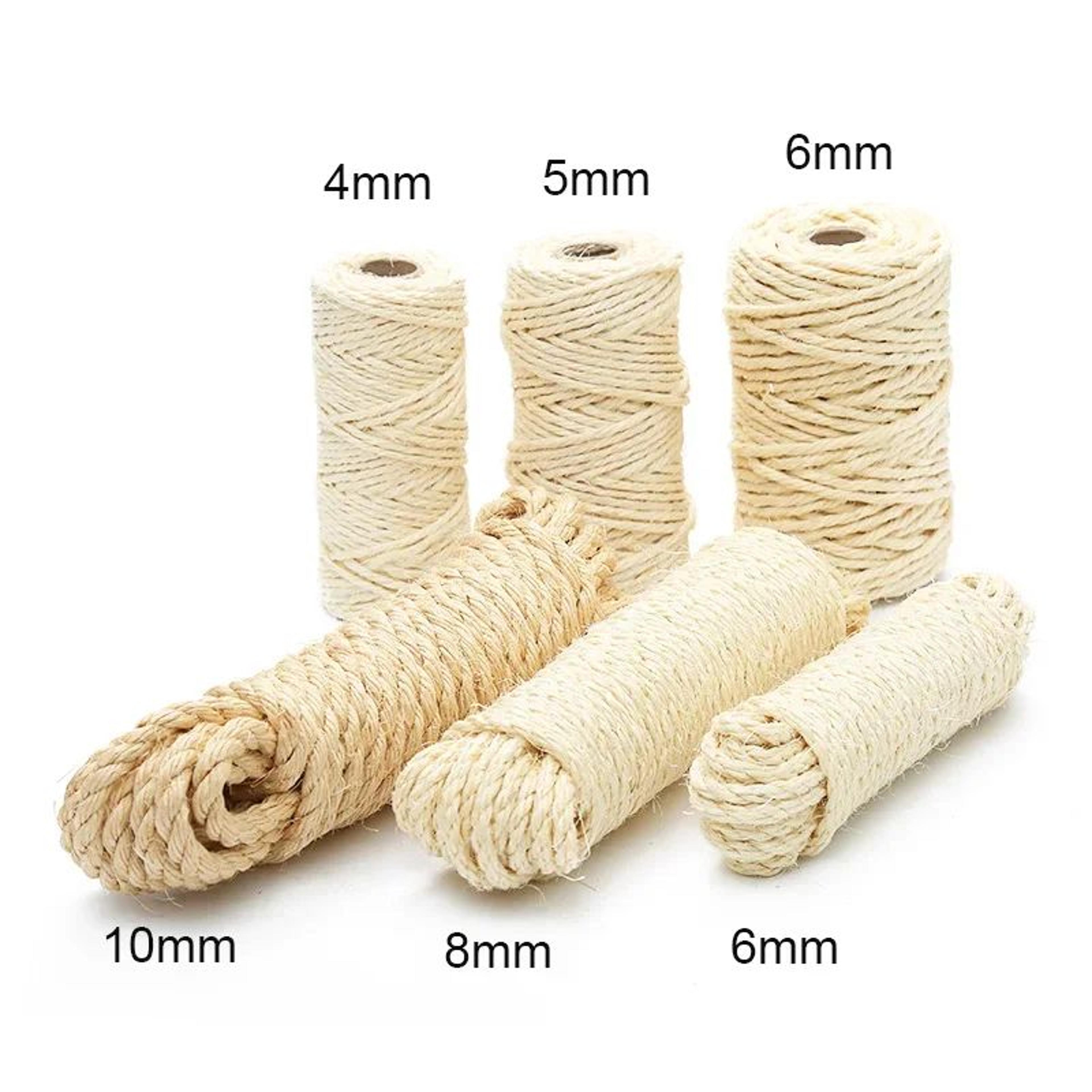 natural sisal rope for cat scratching posts and cat trees