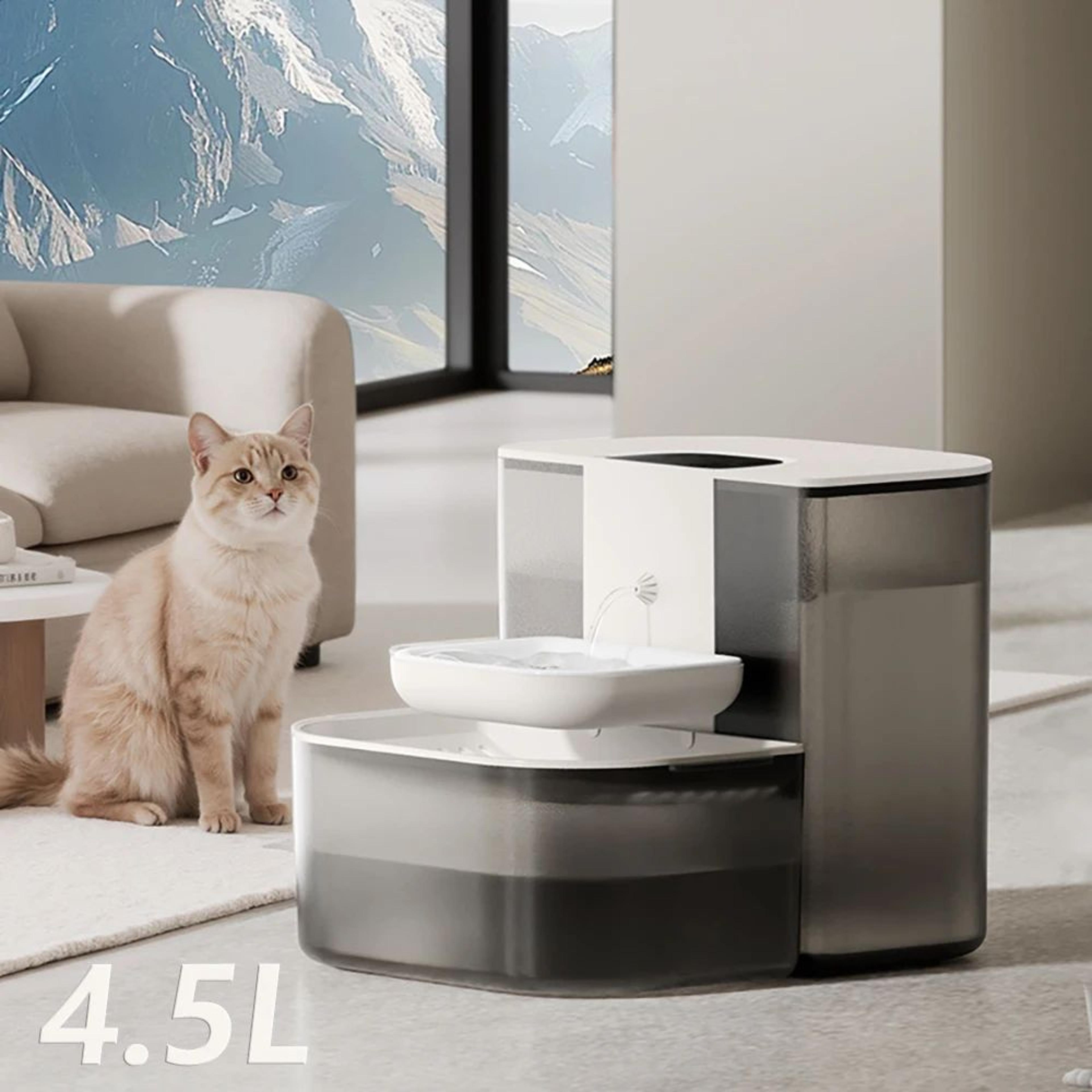 smart 4.5l automatic pet water fountain with remote control