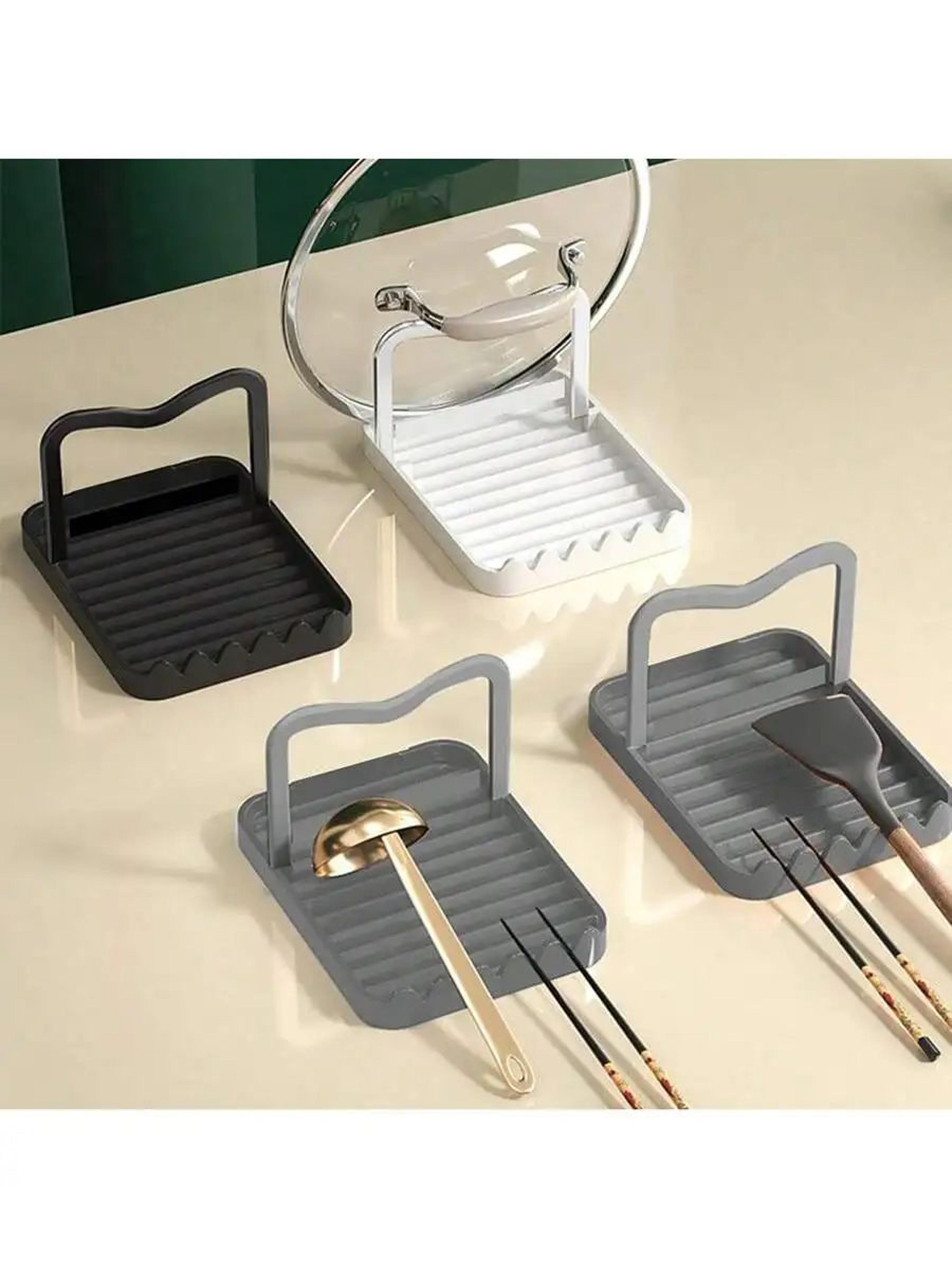 multifunctional cooking utensil holder with anti spill drip tray