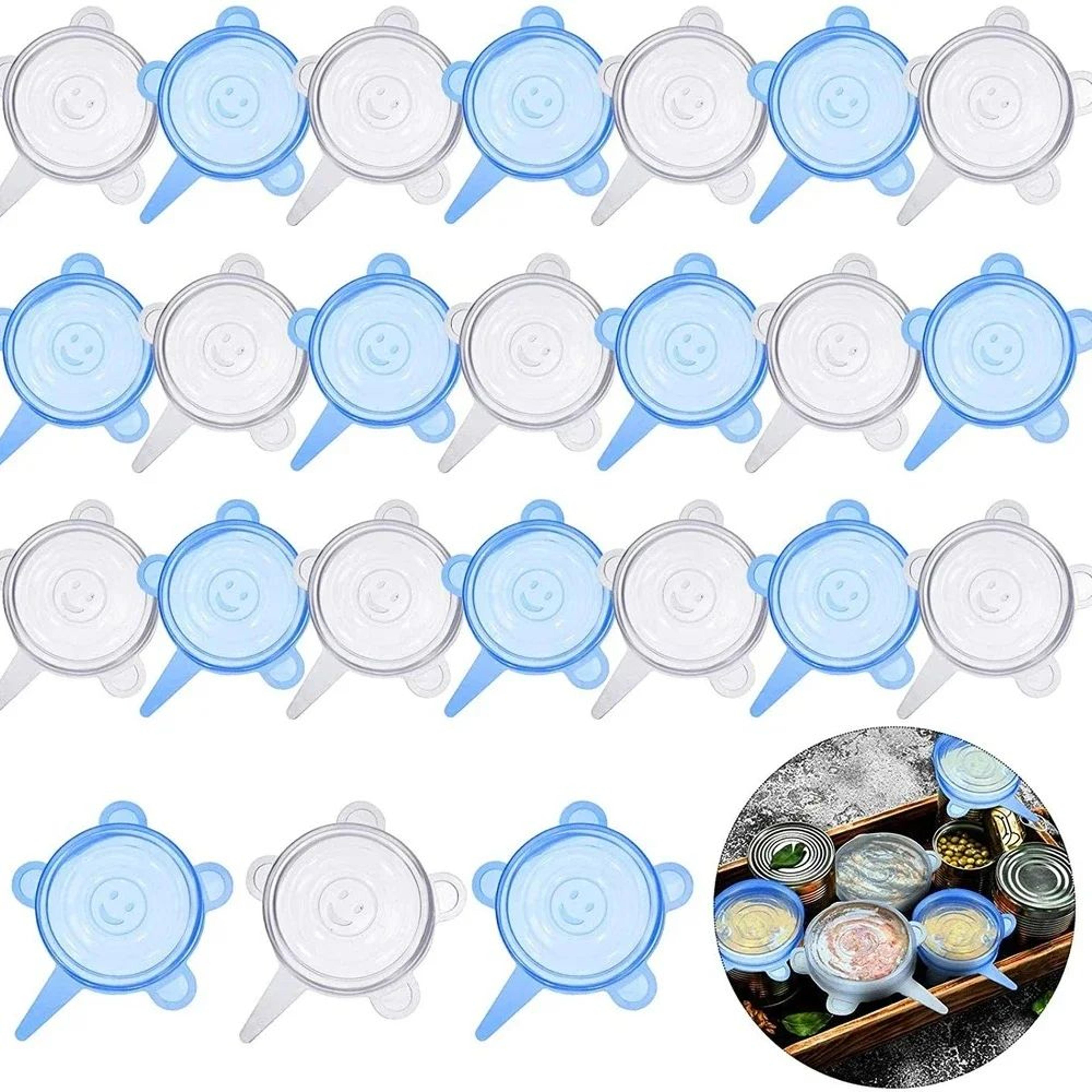 reusable silicone stretch jar lids set for food storage containers