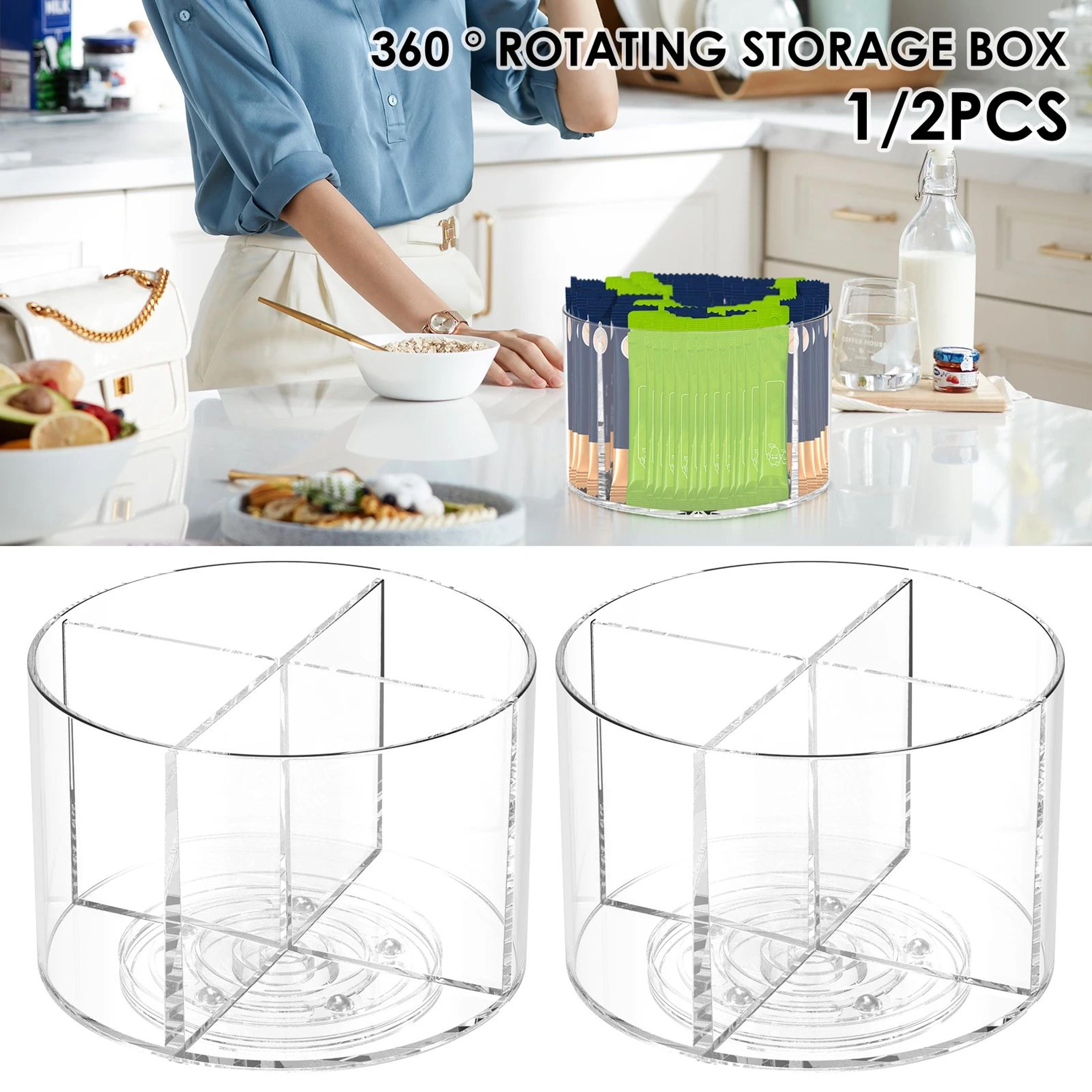 rotating spice and flavor packet organizer tray