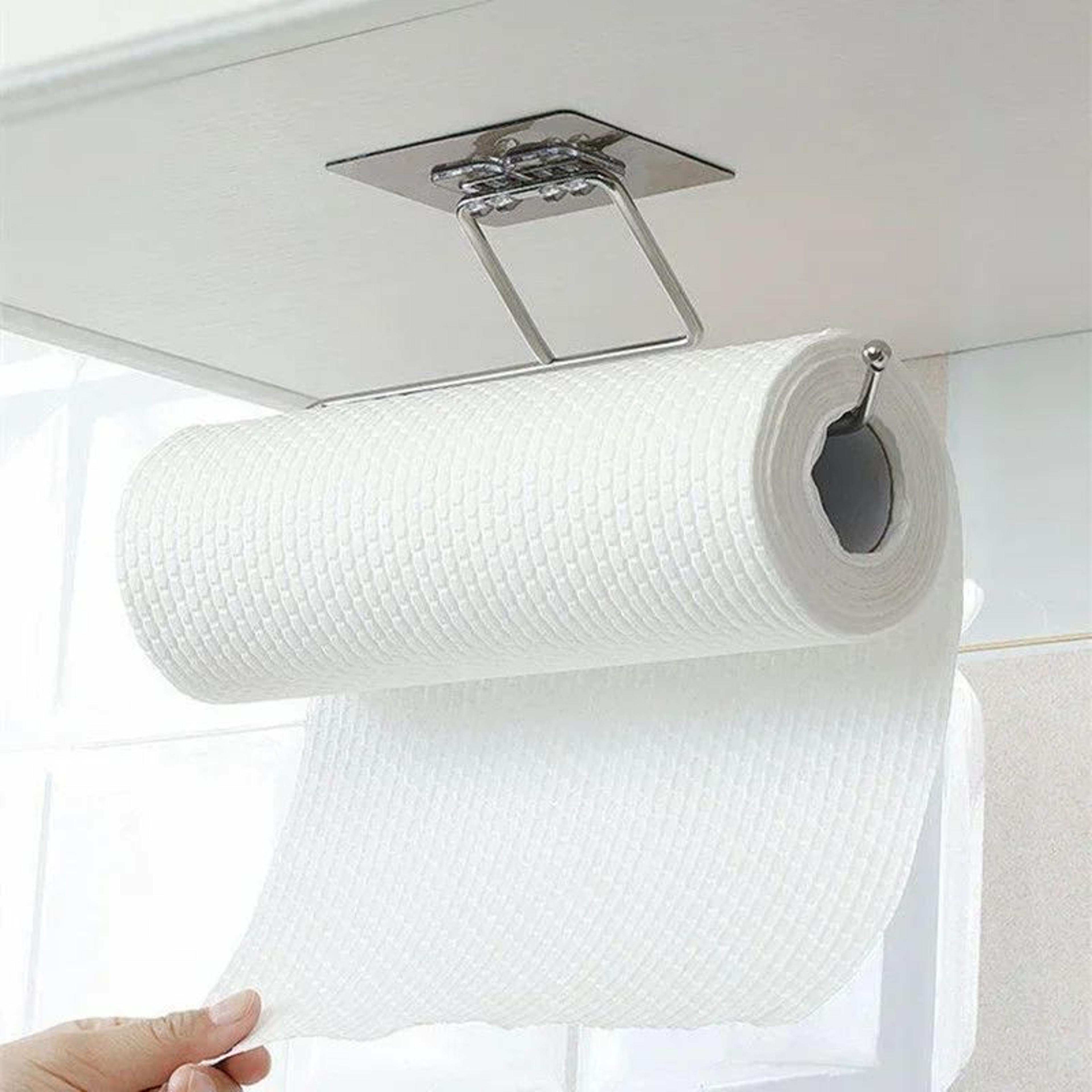 under cabinet paper towel holder self adhesive kitchen organizer